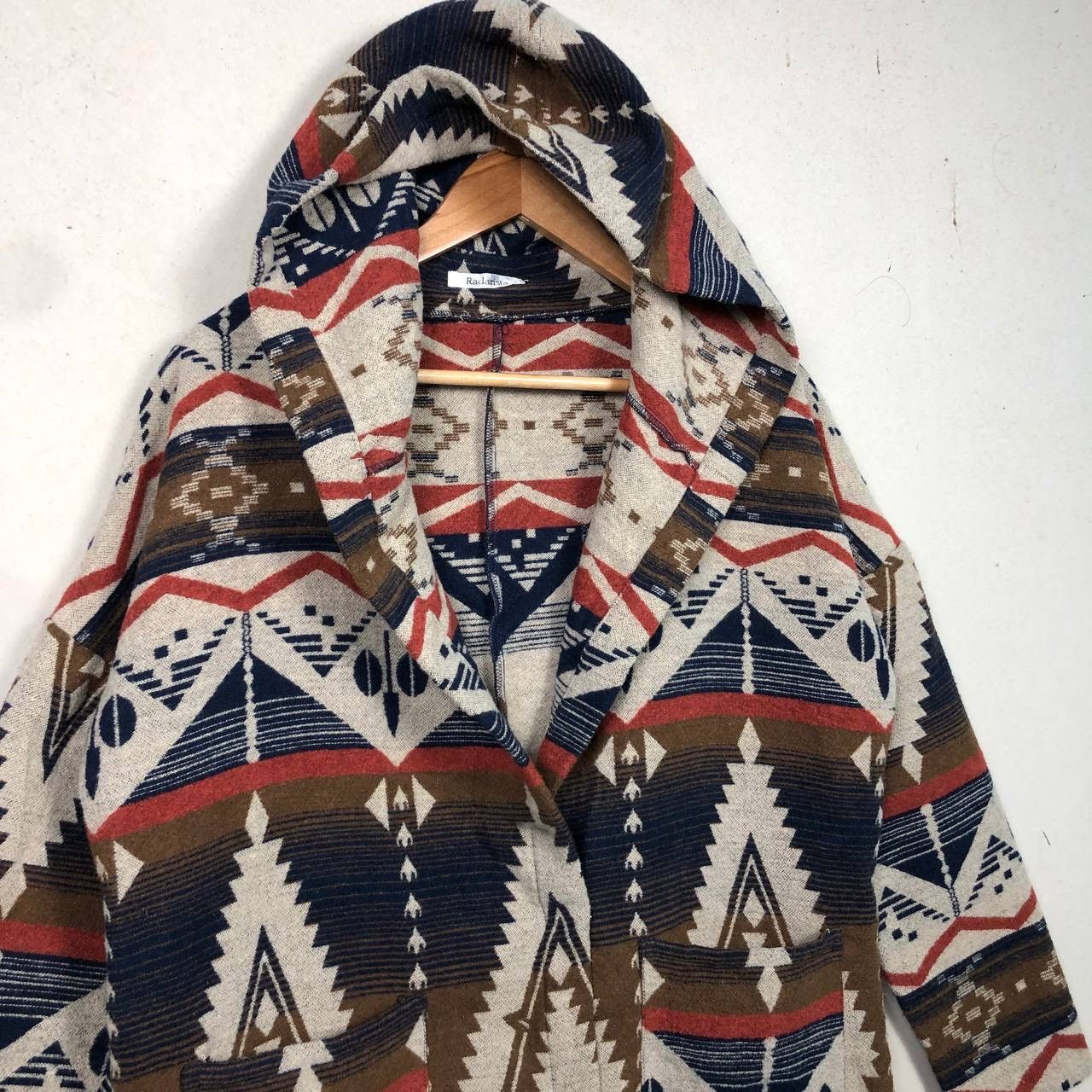 Vintage Vintage Navajo Aztec Native Wool Parka Jacket Hooded Size US M / EU 48-50 / 2 - 4 Thumbnail