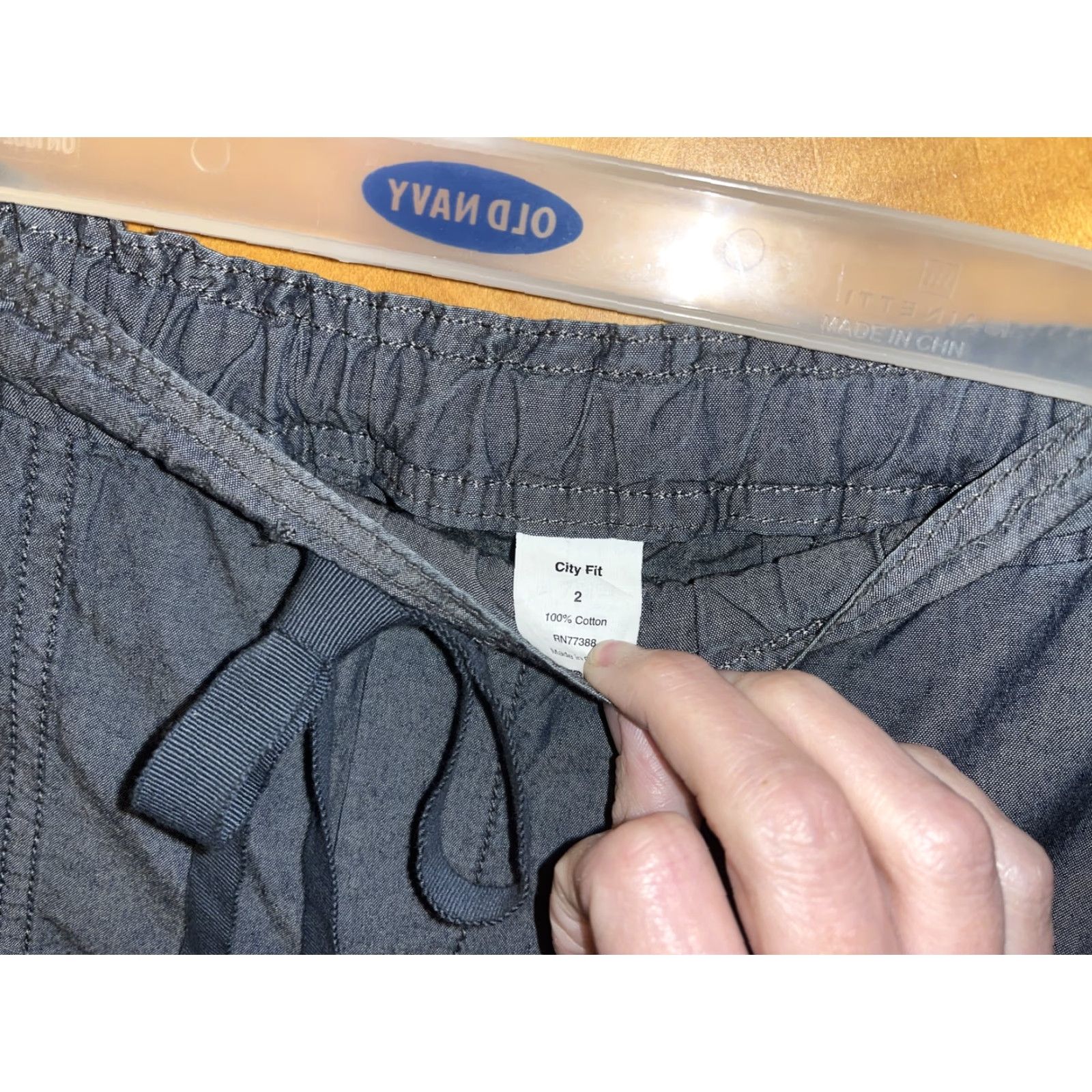 J.Crew J.Crew Women's City Fit Pants Size 2 Gray Cotton Casual Drawstring Straight Fall Winter Spring Summer Size 26" / US 2 / IT 38 - 3 Thumbnail