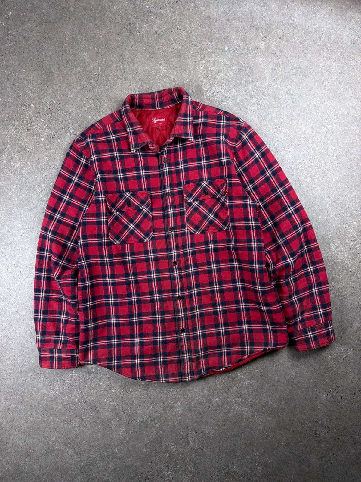 Supreme Supreme Quilted Flannel fw 19 jacket skate streetwear Size US XL / EU 56 / 4 - 2 Thumbnail