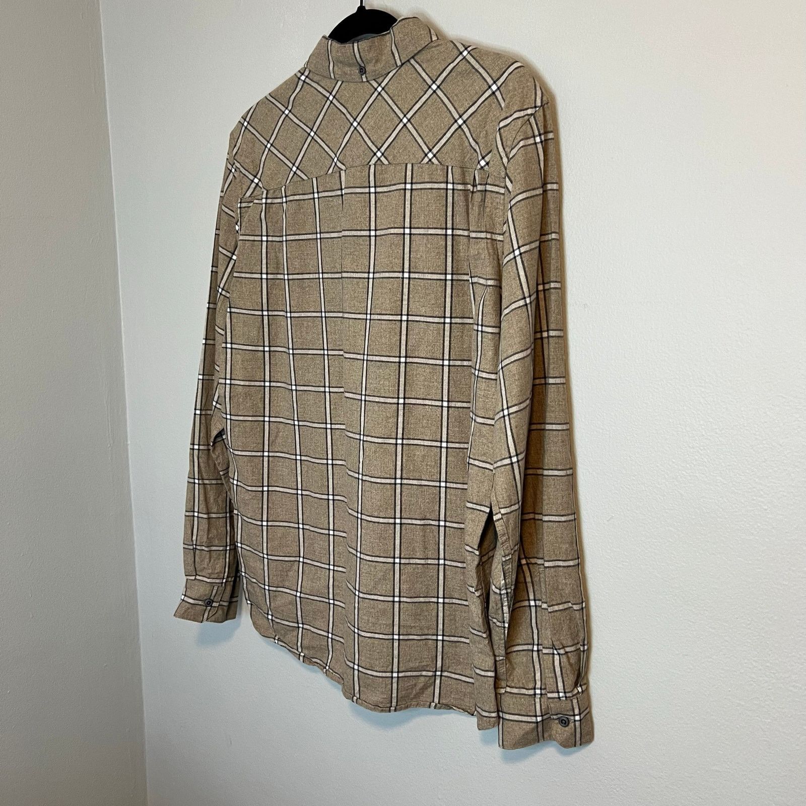 Hurley Hurley Plaid Tan Flannel Button Up Casual Shirt Mens Size M Size US M / EU 48-50 / 2 - 9 Thumbnail