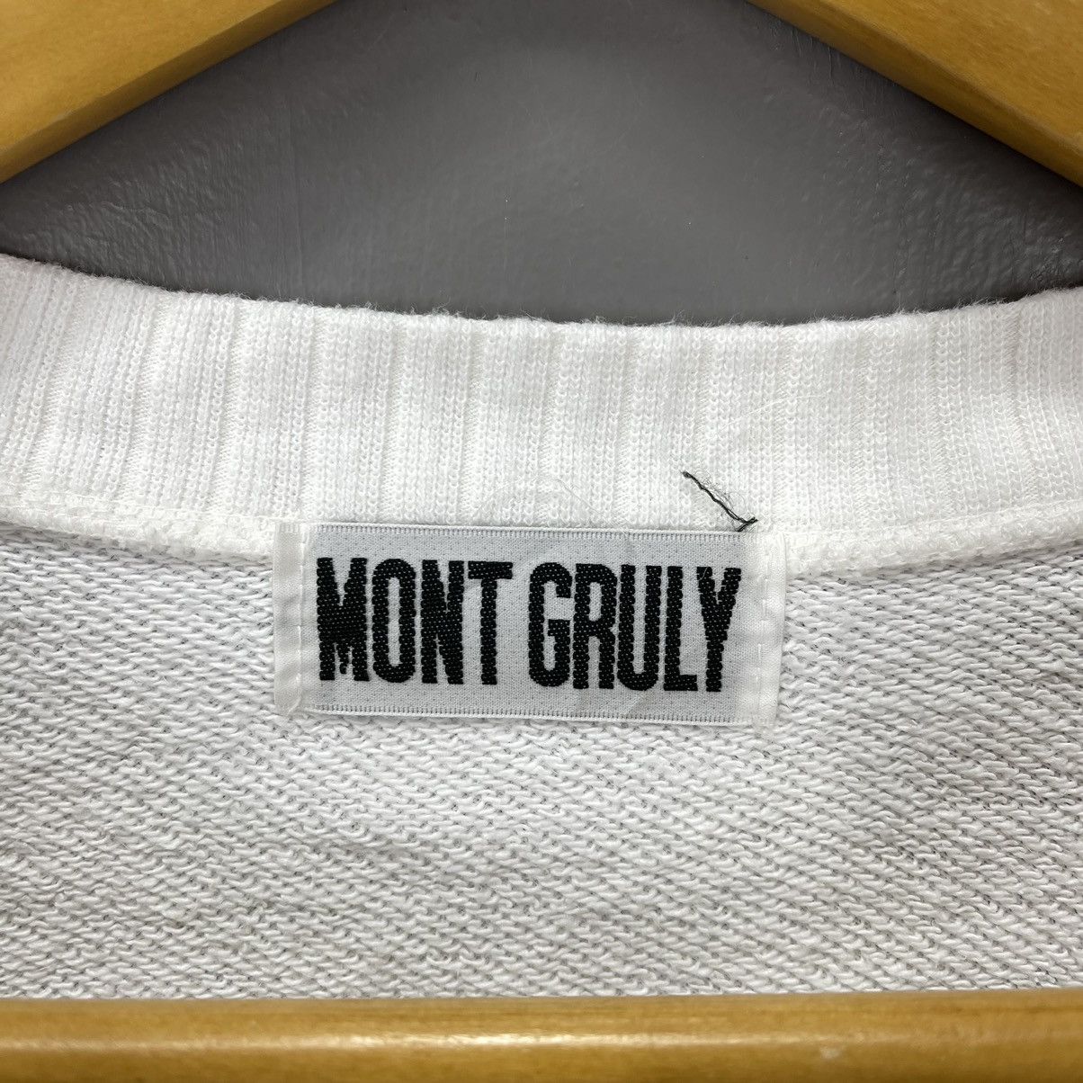 Japanese Brand MONT GRULY Made In Japan Women Crop Sweatshirt #1408/AW Size S / US 4 / IT 40 - 6 Thumbnail
