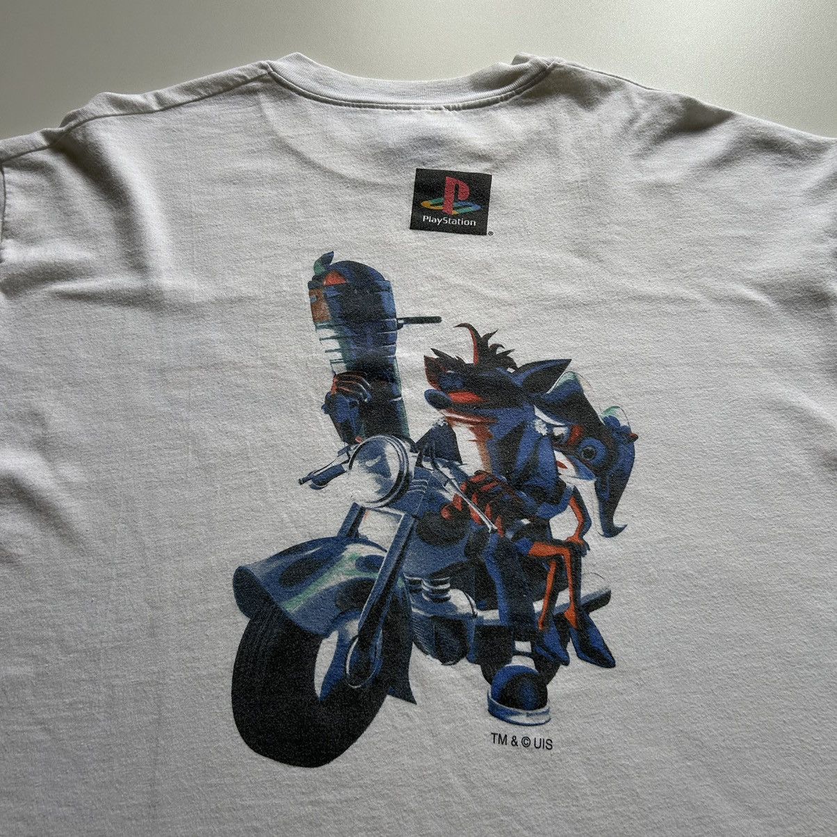 Playstation × Vintage Vintage 90s Crash Bandicoot Get Warped PlayStation T Shirt Size US XL / EU 56 / 4 - 2 Thumbnail