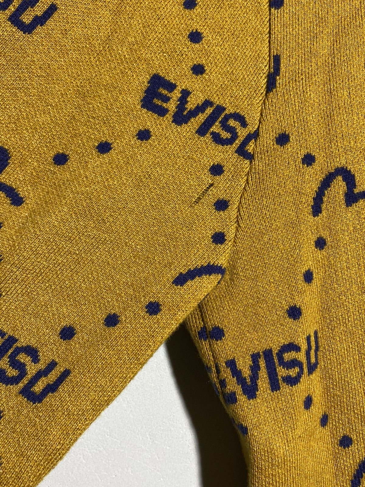 Evisu Evisu V-Neck Cardigan Monogram Pattern Rare Find Size US M / EU 48-50 / 2 - 12 Thumbnail