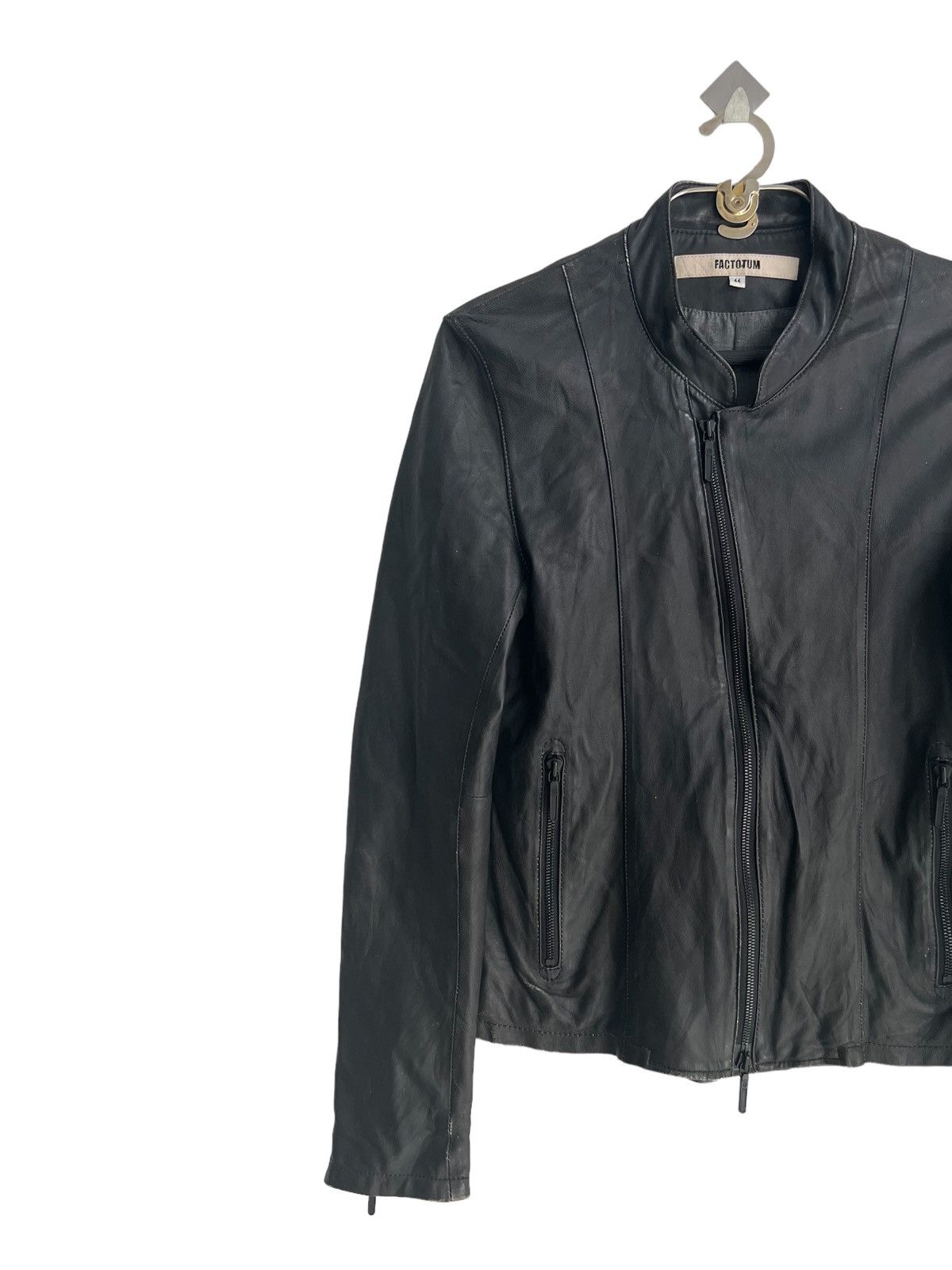 Sheep Leather Elongated Sleeve Post Apocalypse Biker Jacket