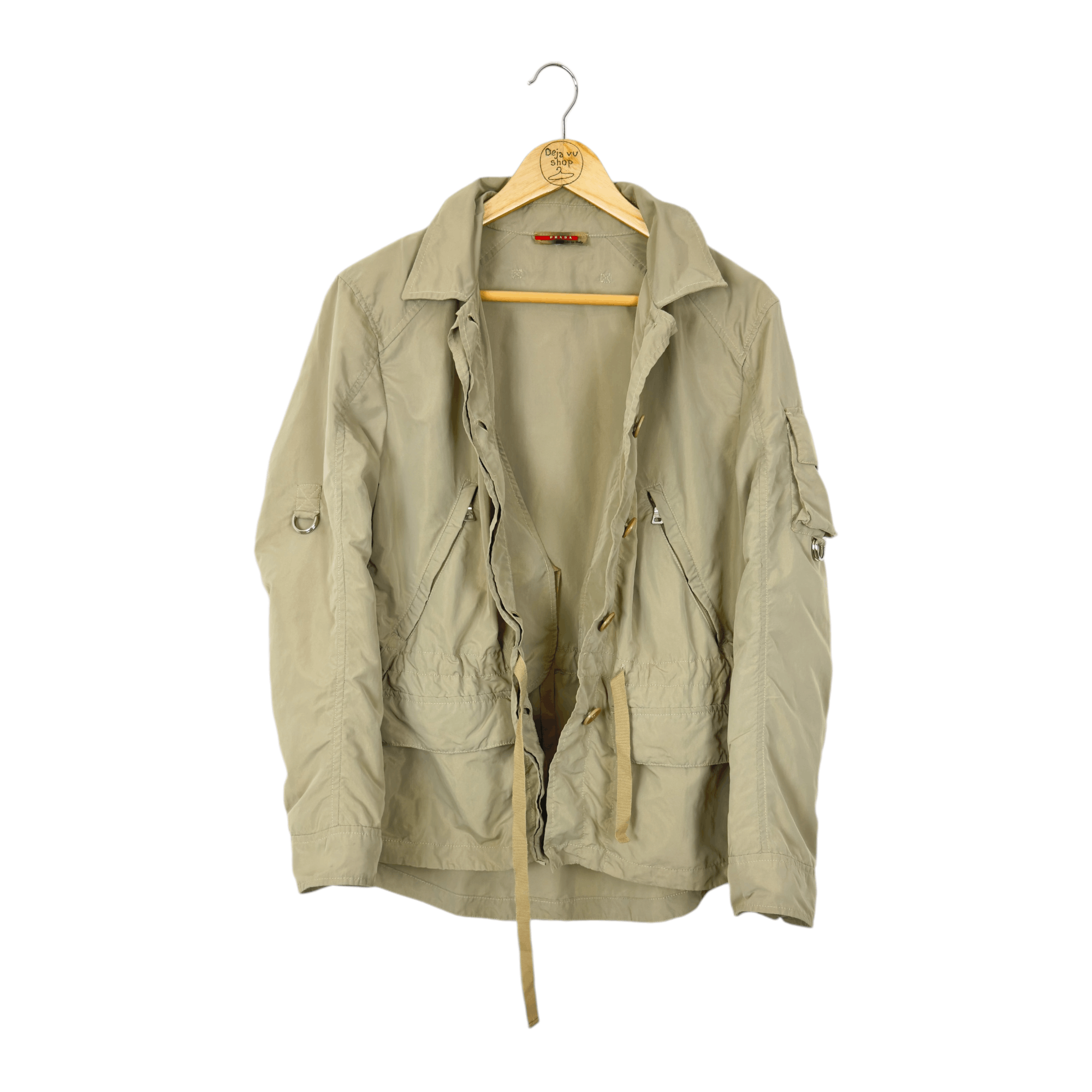 Prada Lightweight Nylon Women's Jacket Size L / US 10 / IT 46 - 2 Thumbnail