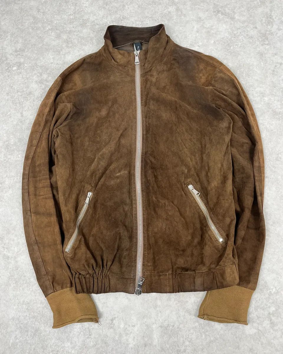 Giorgio Brato 2000s Giorgio Brato Brown Suede Leather Zip-up Jacket Size US M / EU 48-50 / 2 - 1 Thumbnail
