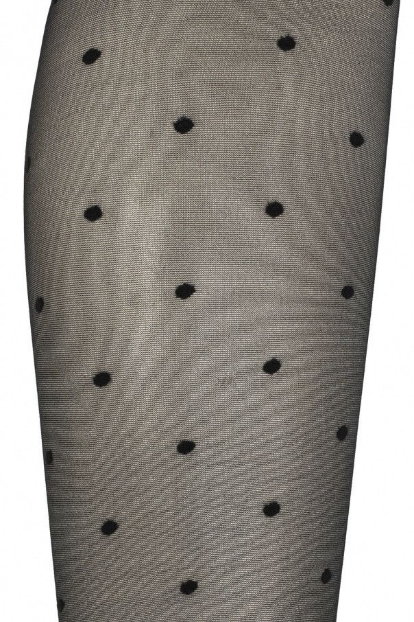 Saint Laurent Paris o1s1wg110924 Dotted Voile Tights in Black Size 34" / US 12 / IT 48 - 3 Thumbnail