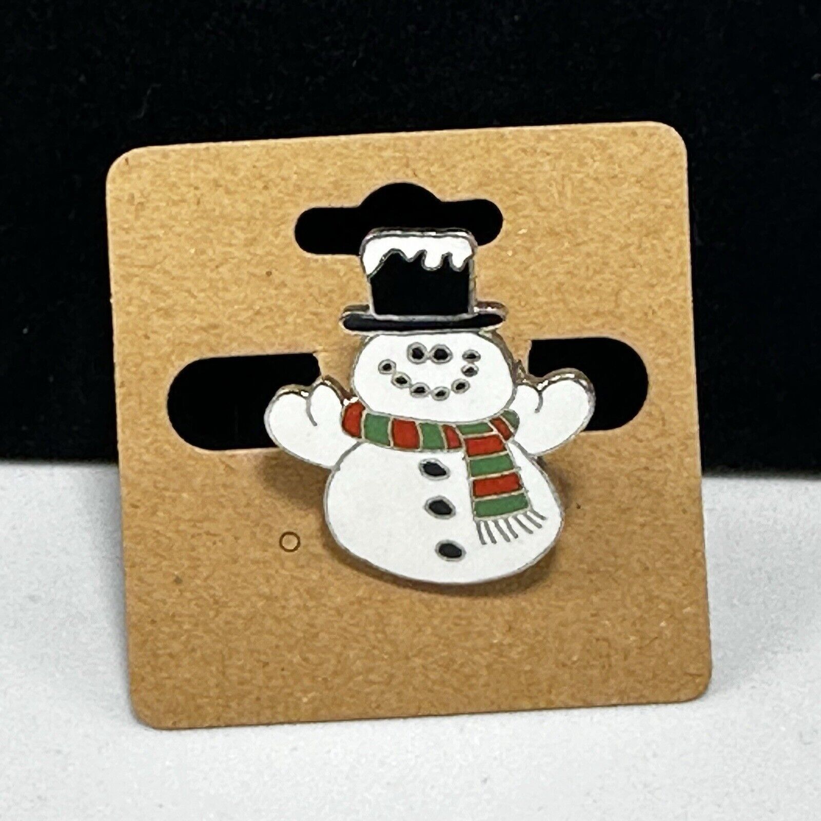 Other Hallmark Christmas Frosty Snowman Brooch Lapels Hat Cap VTG Size ONE SIZE - 5 Thumbnail