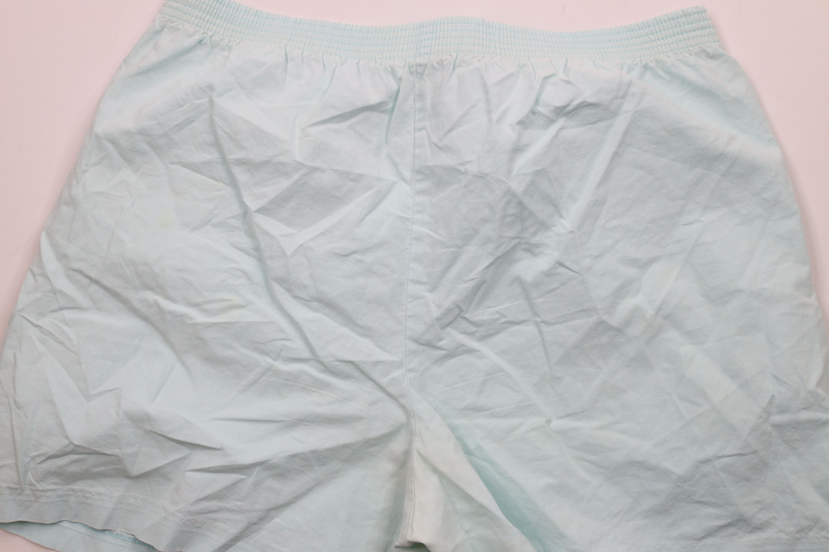 Vintage Vintage 90s Streetwear Tie Front Bermuda Shorts Light Blue Size 38" / US 16 / IT 52 - 9 Thumbnail