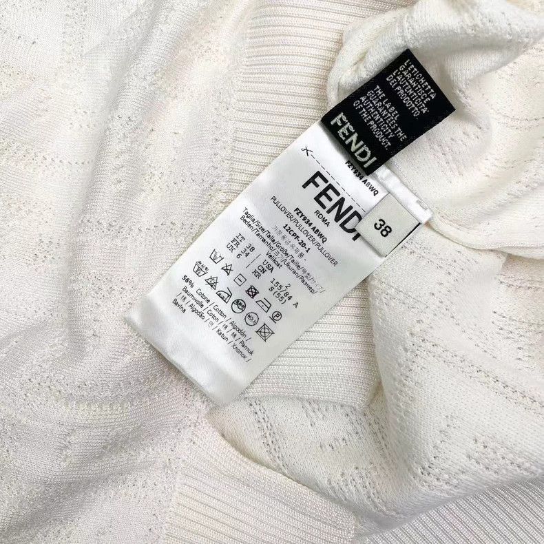 Fendi Fendi size 38 Double F embossed full-printed short sleeve Size US XXS / EU 40 - 4 Thumbnail