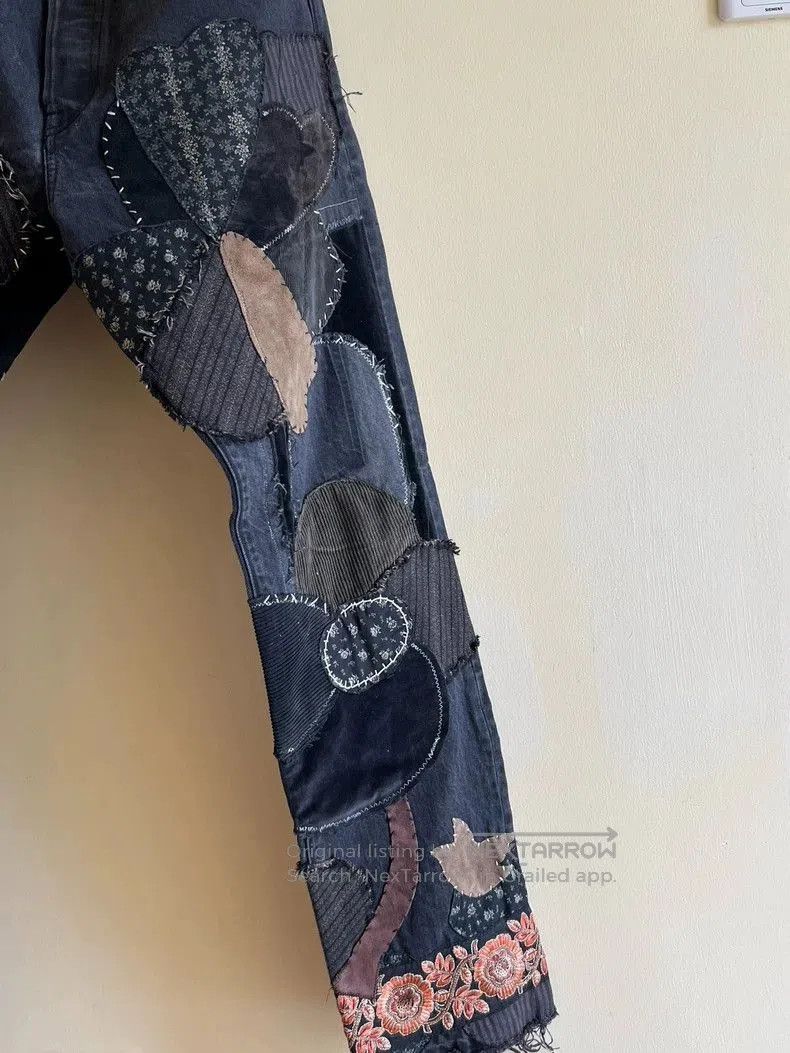 Kapital KAPITAL Patchwork Denim Jeans. Size US 34 / EU 50 - 6 Thumbnail