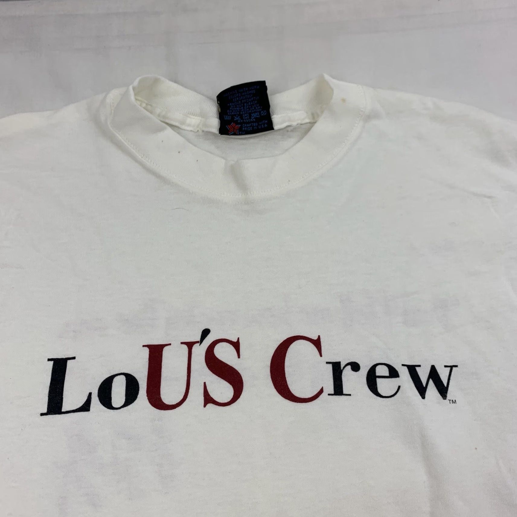 Soffe Vintage Soffe Crew T-Shirt Adult Medium White White Sailing Boating USC Graphic Tee 90s Size US M / EU 48-50 / 2 - 2 Thumbnail