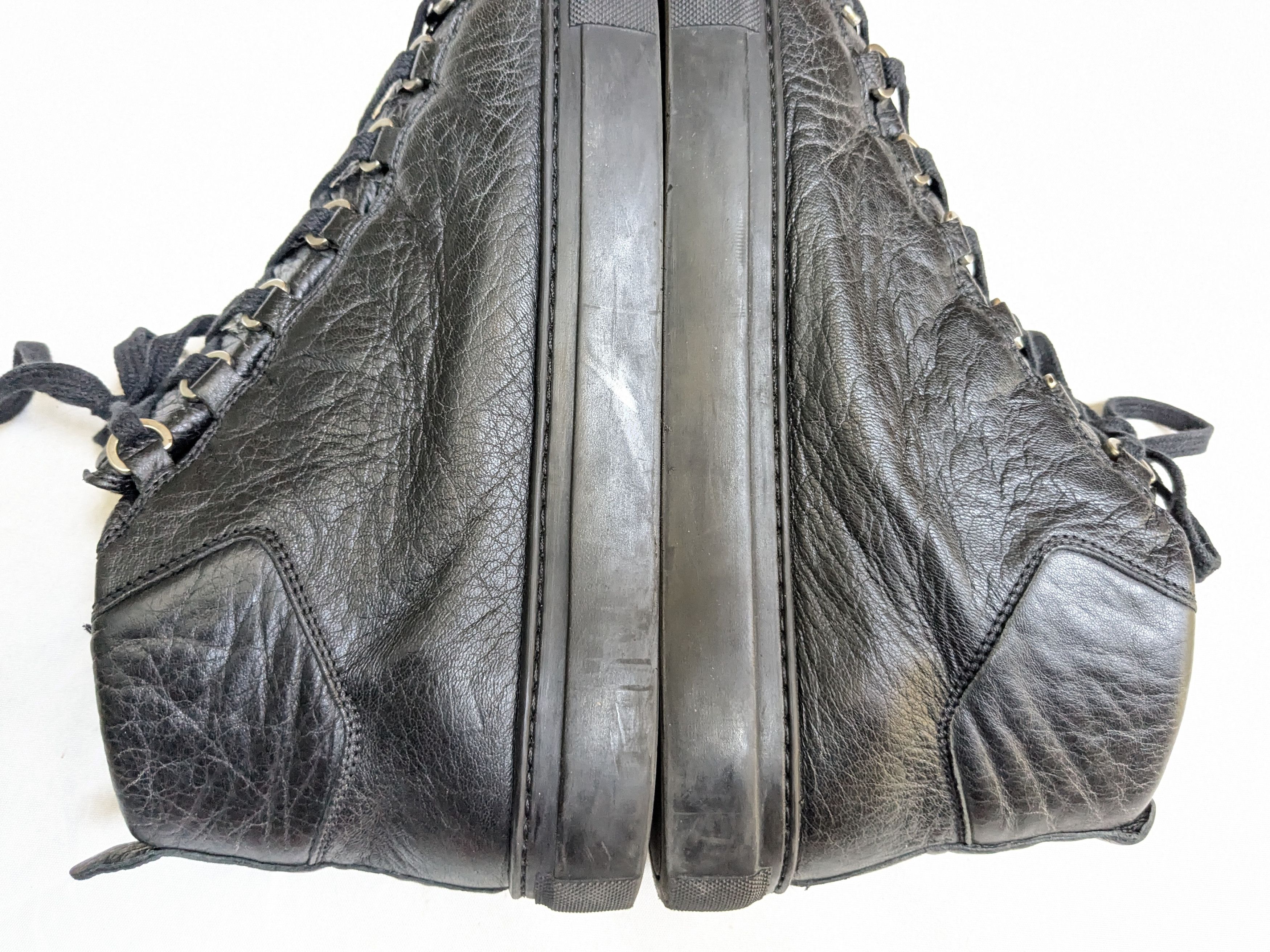 Balenciaga Balenciaga Arena High top in Black 10 leather Size US 10 / EU 43 - 12 Thumbnail