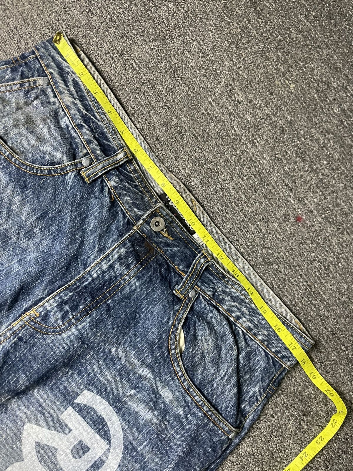 Japanese Brand × Vintage REAL B.VOICE Japanese Brand Spell Out Jeans (84) Size US 35 - 8 Thumbnail