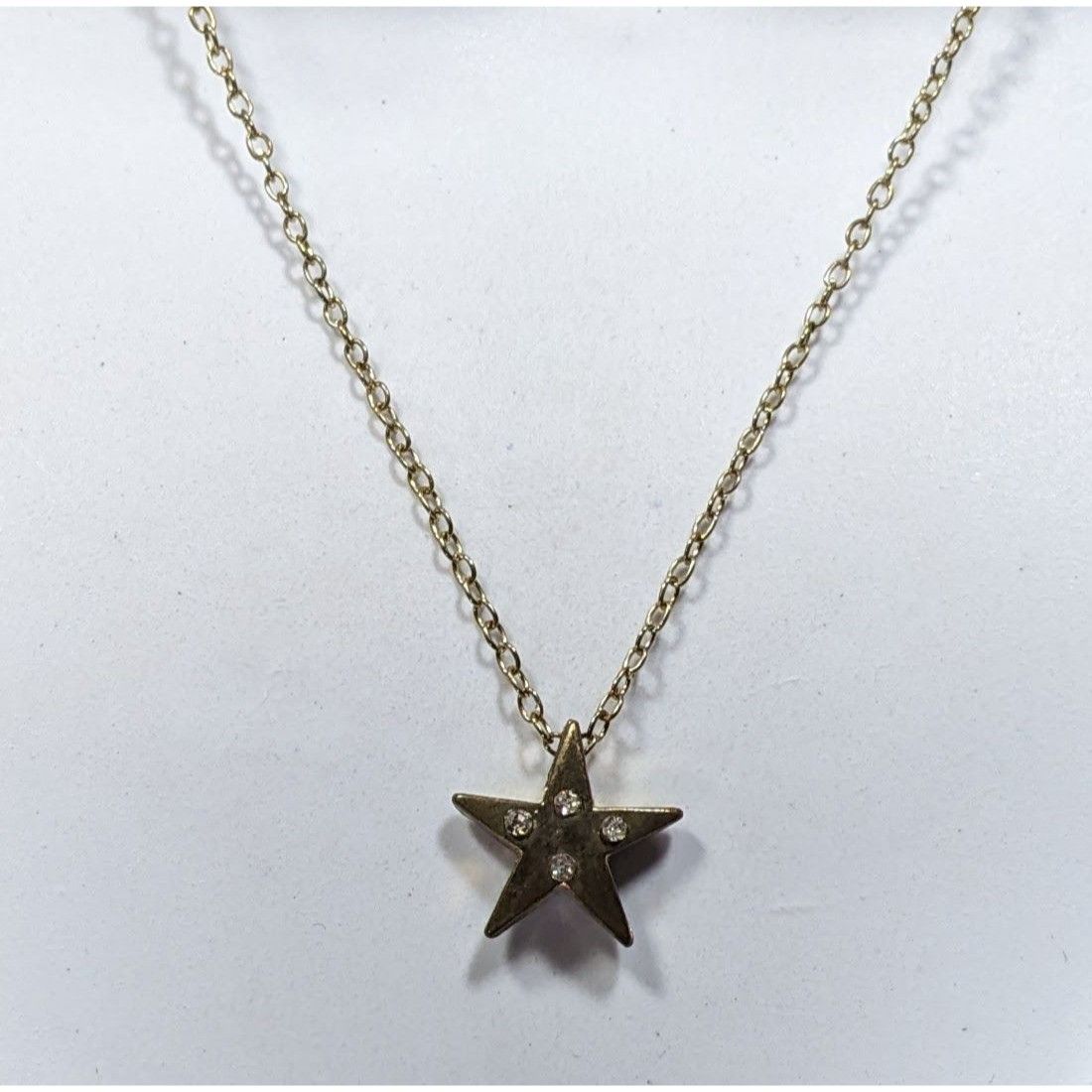 Other Rhinestone Star Pendant Gold Tone Necklace Size ONE SIZE - 4 Thumbnail