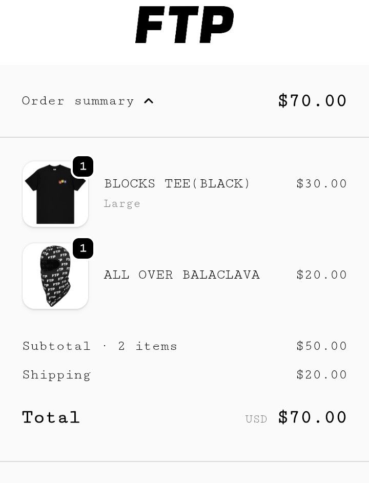 Fuck The Population FTP Blocks Tee Black L *CONFIRMED ORDER* Size US L / EU 52-54 / 3 - 3 Thumbnail