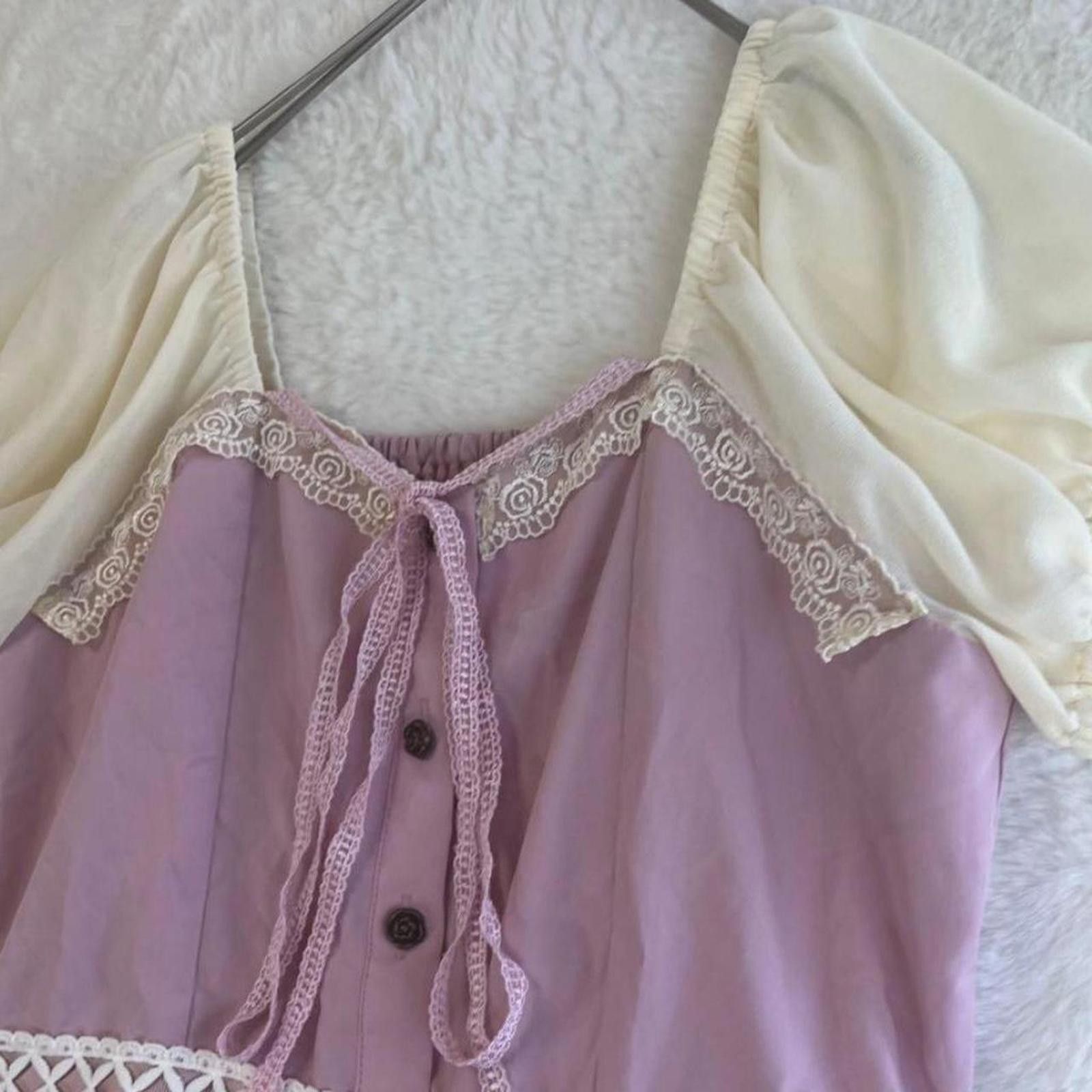 Other Axes femme whimsy coquette puff sleeve blouse top Size XS / US 0-2 / IT 36-38 - 3 Thumbnail