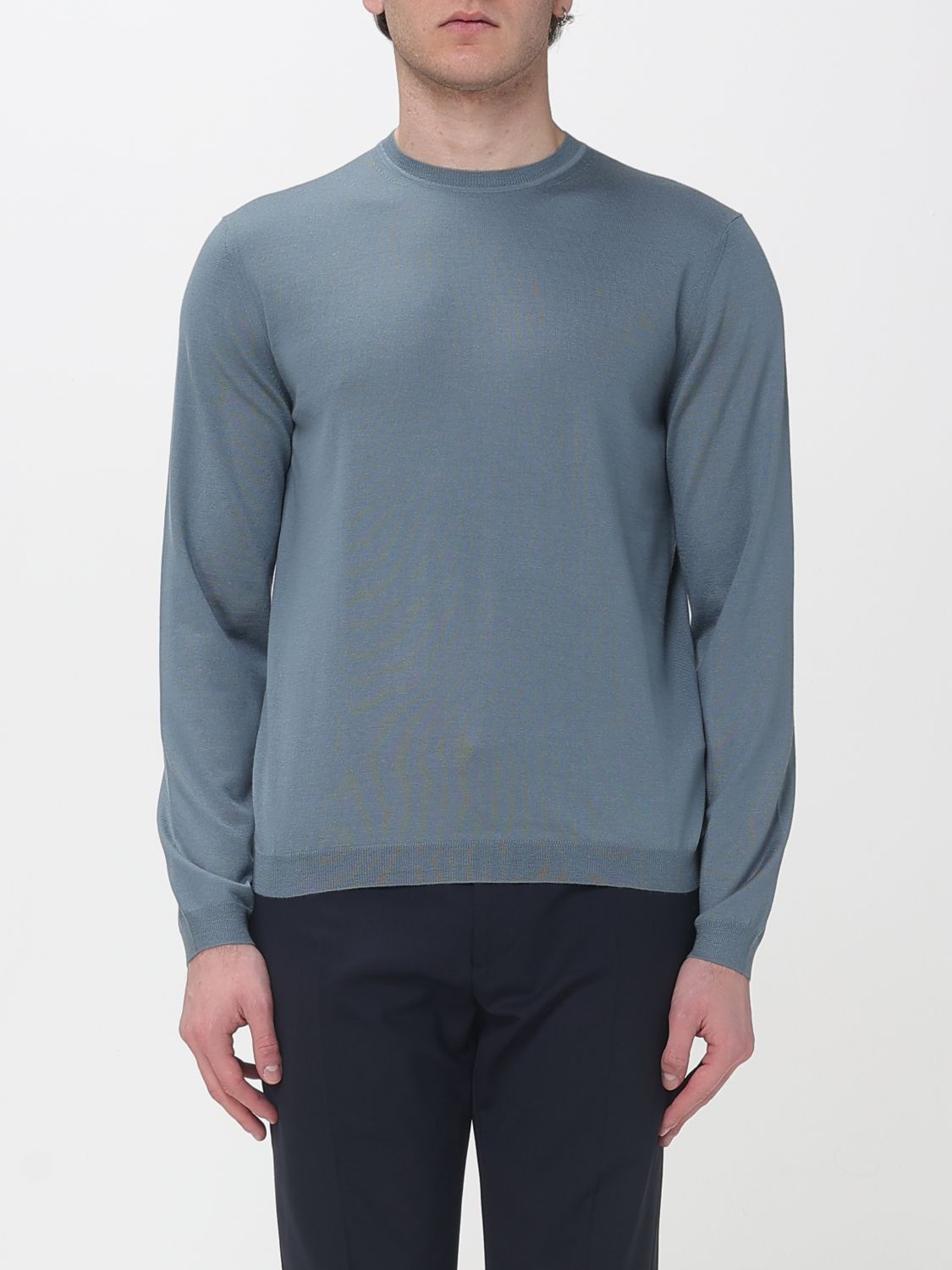 Giorgio Armani Giorgio Armani Sweater Men Grey Size US M / EU 48-50 / 2 - 1 Thumbnail