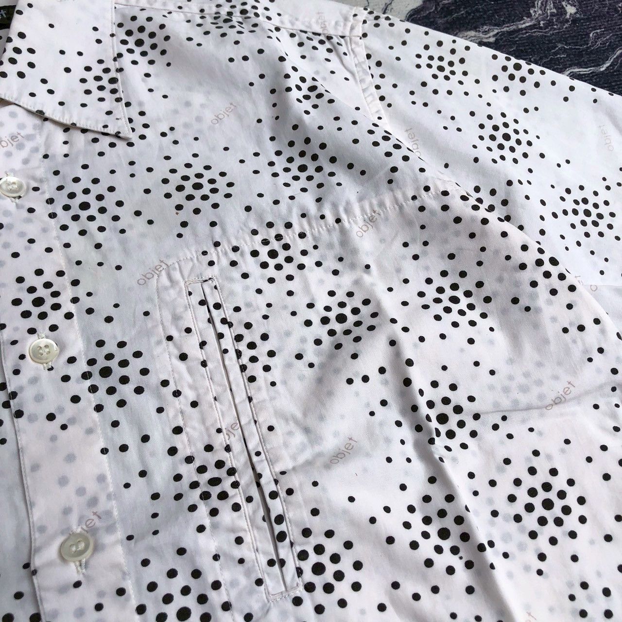 Jean Paul Gaultier Vintage 90s Jean Paul Gaultier Objet Polka Dot Shirt Size US S / EU 44-46 / 1 - 4 Thumbnail