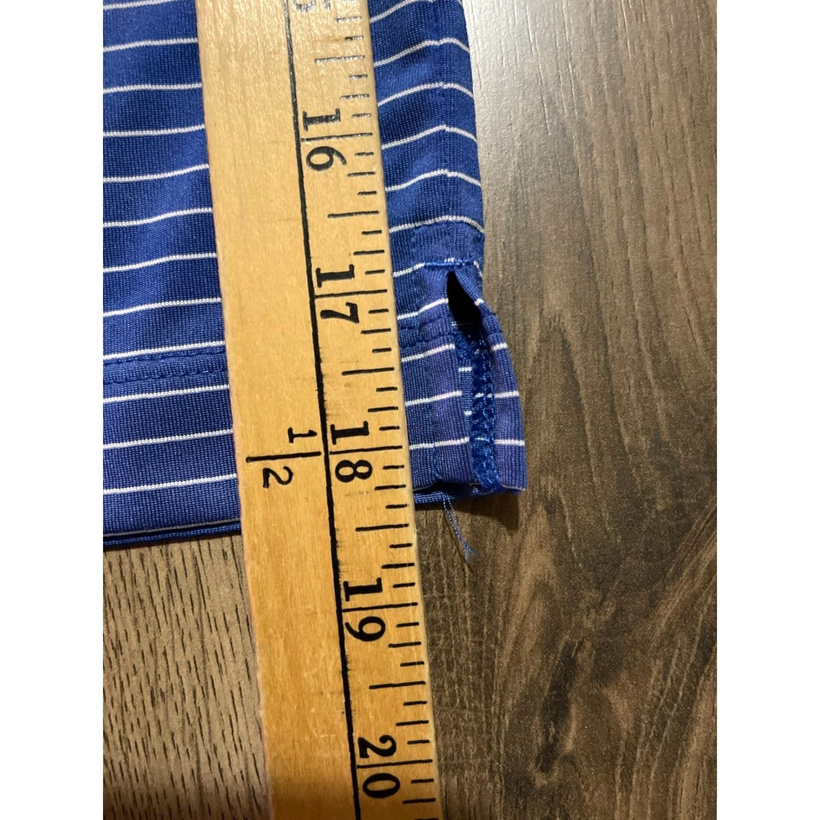 Nike Nike Golf Shirt Men’s Large Blue Striped Polo Size US L / EU 52-54 / 3 - 7 Thumbnail