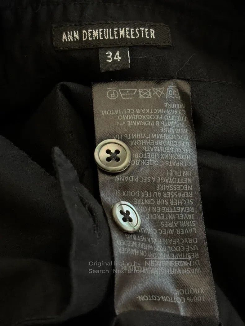 Ann Demeulemeester Ann Demeulemeester 34 black shirt Size US XXS / EU 40 - 5 Thumbnail