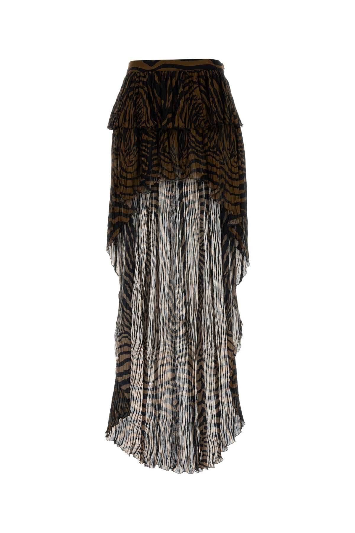 Blumarine Printed Crepe Skirt Size 28" / US 6 / IT 42 - 1 Thumbnail
