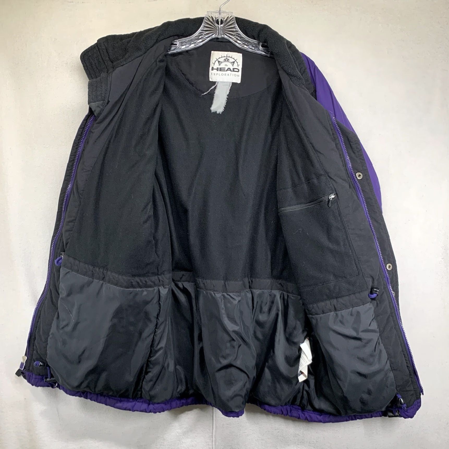 Vintage VINTAGE Head The Exploration 90’s Ski Jacket Parka Mens Medium Purple Black Water Resistant Insulated Lined Pockets Logo Skiing Winter Mens Size US M / EU 48-50 / 2 - 2 Thumbnail