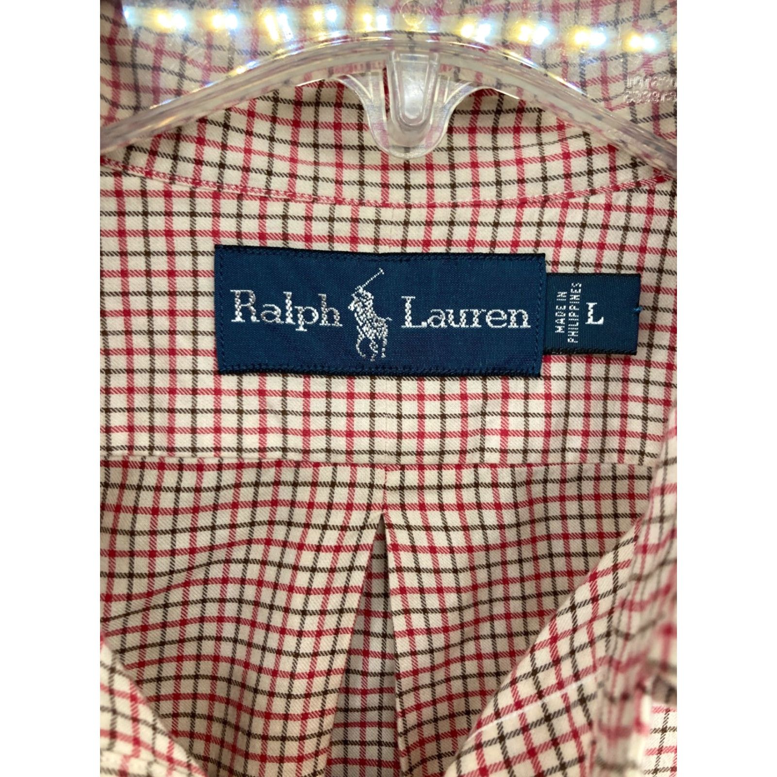 Ralph Lauren Ralph Lauren Mens Shirt Large Blue Check Cotton Button-Up- Shirt? Size US L / EU 52-54 / 3 - 6 Thumbnail