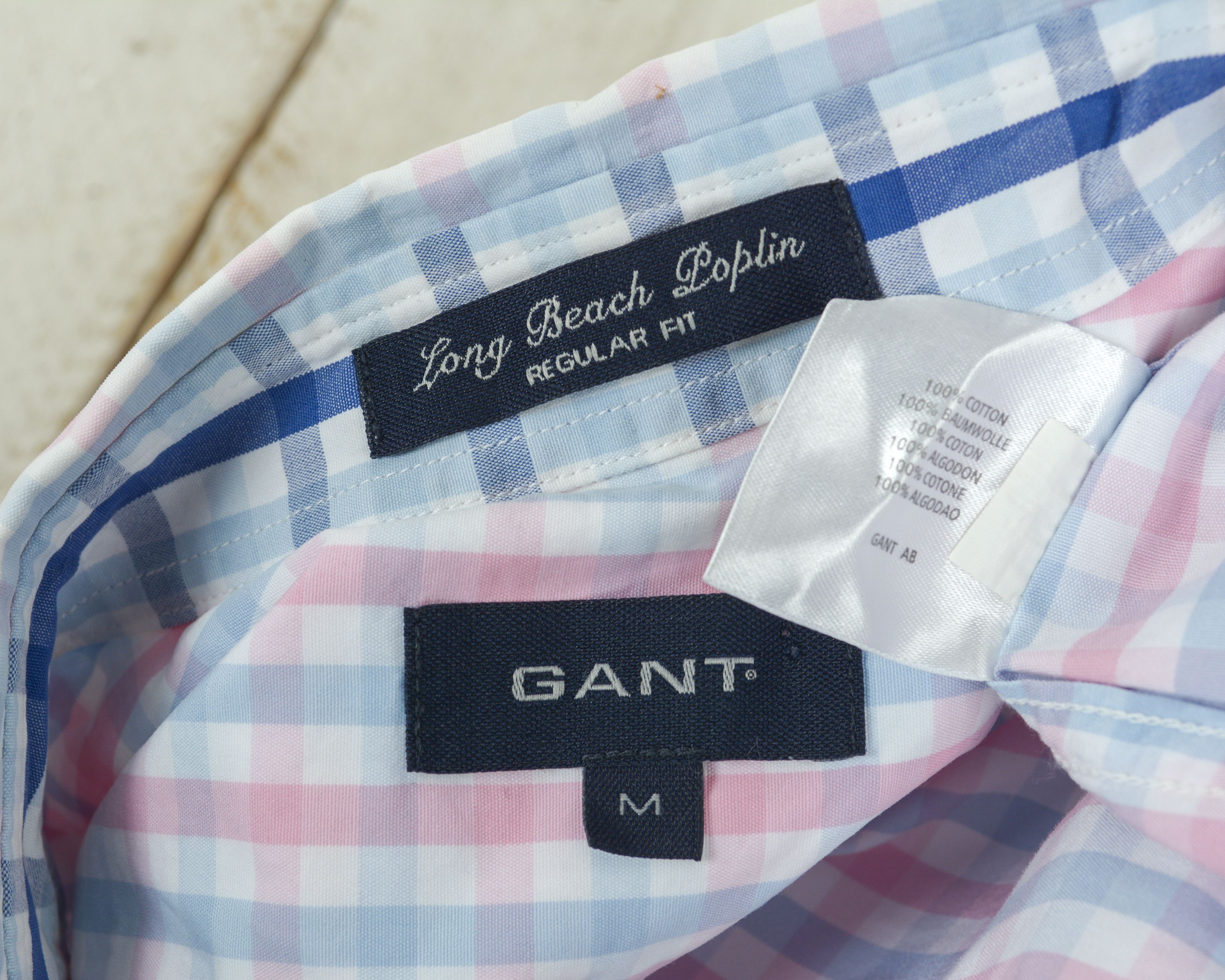 Gant Long Beach Poplin L Check Shirt Short Sleeved Button Up Top Size US M / EU 48-50 / 2 - 6 Thumbnail
