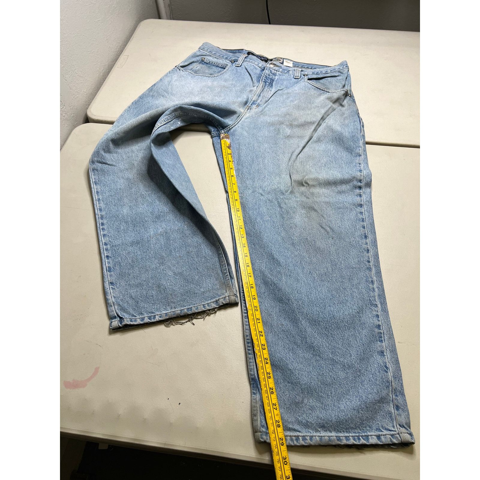 Levi's Vintage 90s ANCHOR BAGGY LIGHT BLUE DENIM JEANS SZ 42X30 Size US 42 / EU 58 - 7 Thumbnail