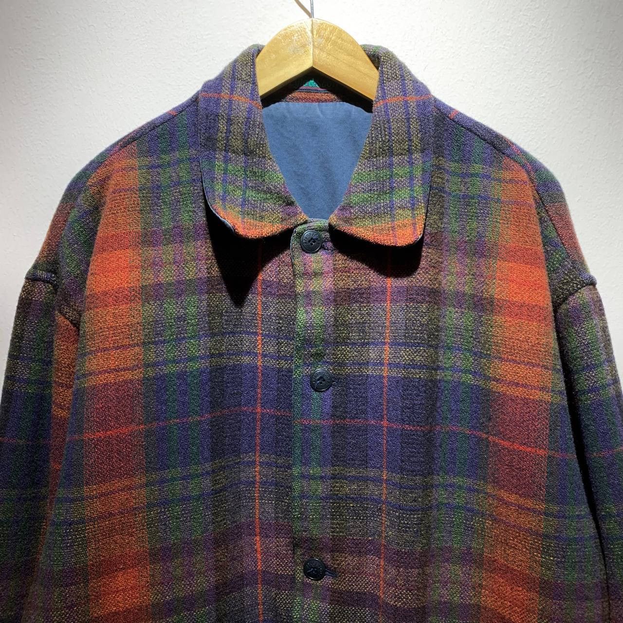Lyle & Scott Lyle & Scott Plaid Wool Reversible Button Up Jacket Size US XL / EU 56 / 4 - 3 Thumbnail