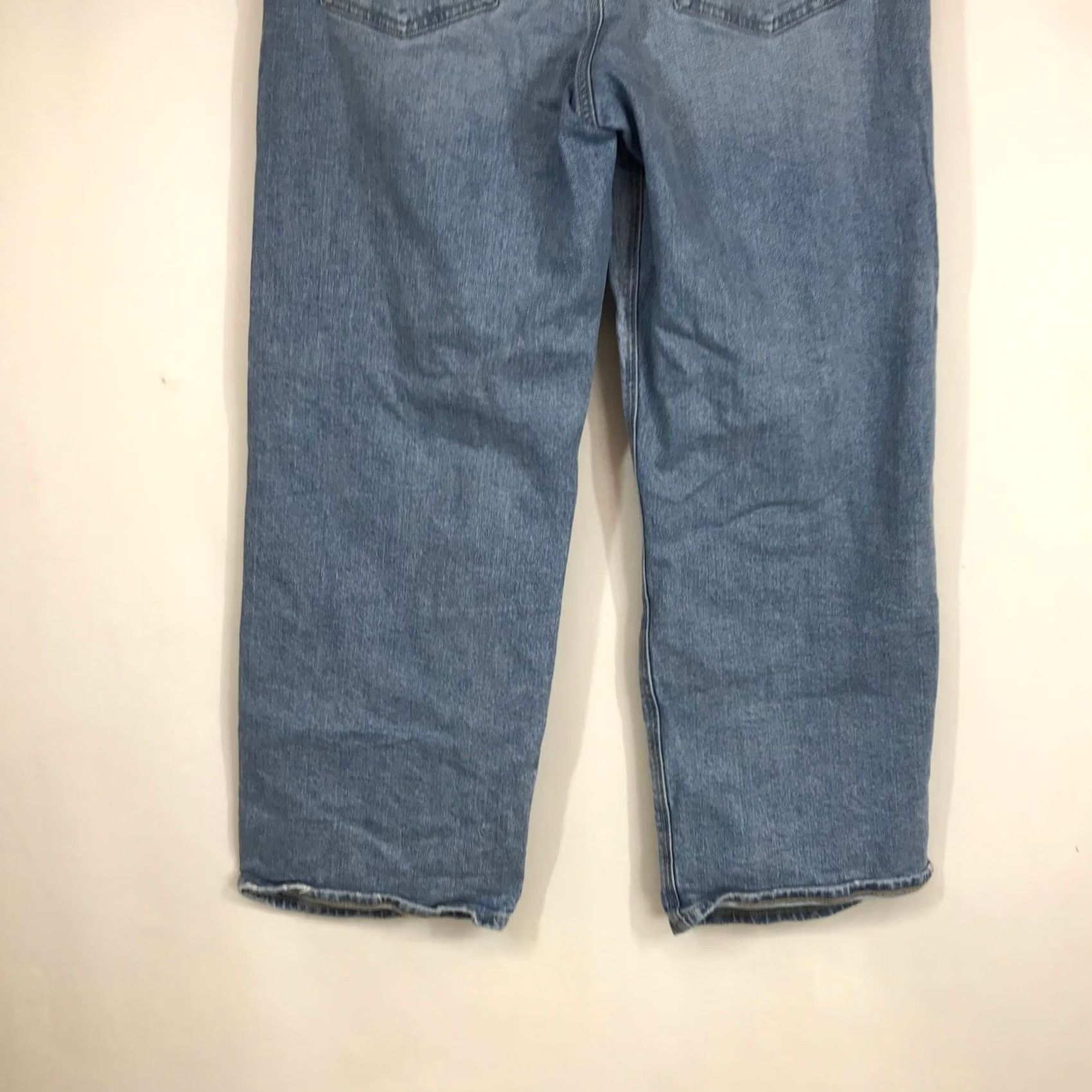 Vintage American Eagle Strigid Jeans High Rise Wide Leg Light Wash Blue 12 Regular Women Size 34" / US 12 / IT 48 - 6 Thumbnail