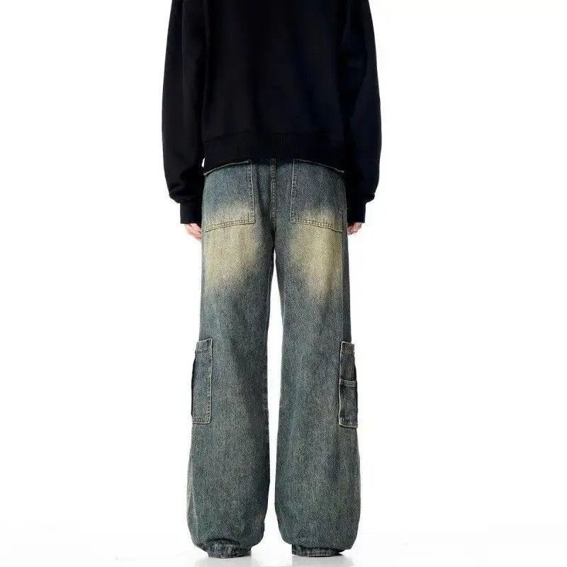 Japanese Brand Retro loose wide leg casual jeans Size US 32 / EU 48 - 4 Thumbnail
