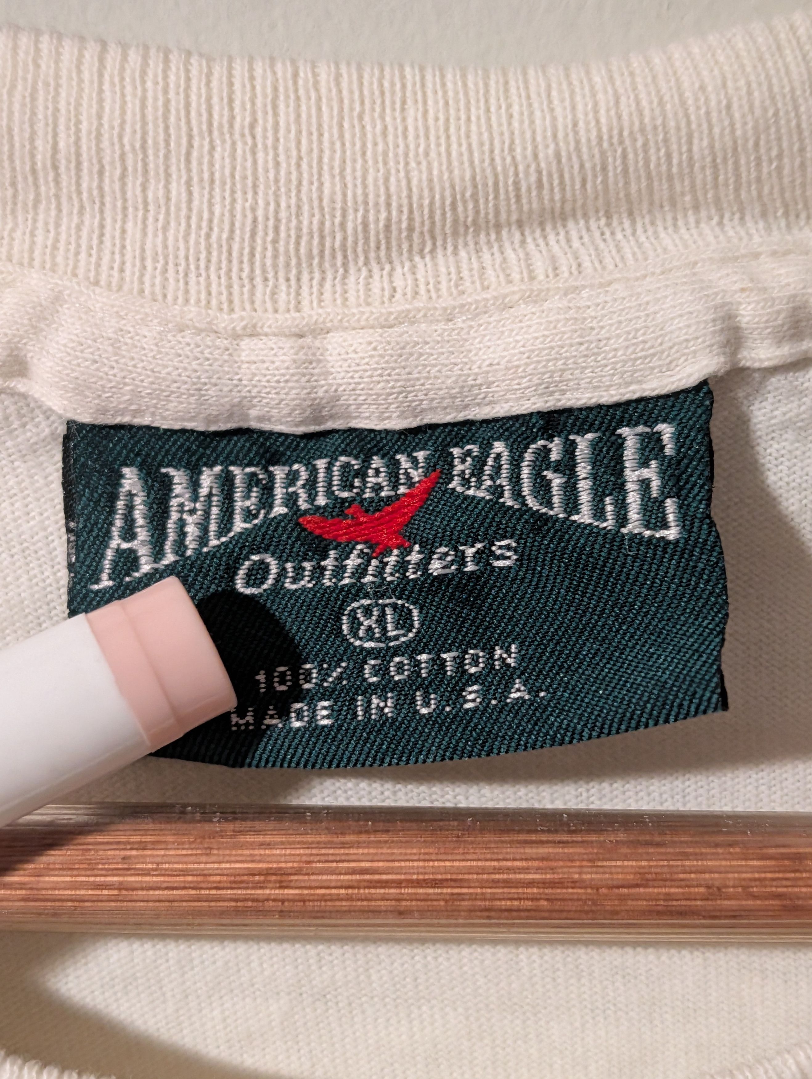 American Eagle Outfitters Vintage 90s American Eagle Outfitters T-Shirt Script Logo Size US XL / EU 56 / 4 - 3 Thumbnail