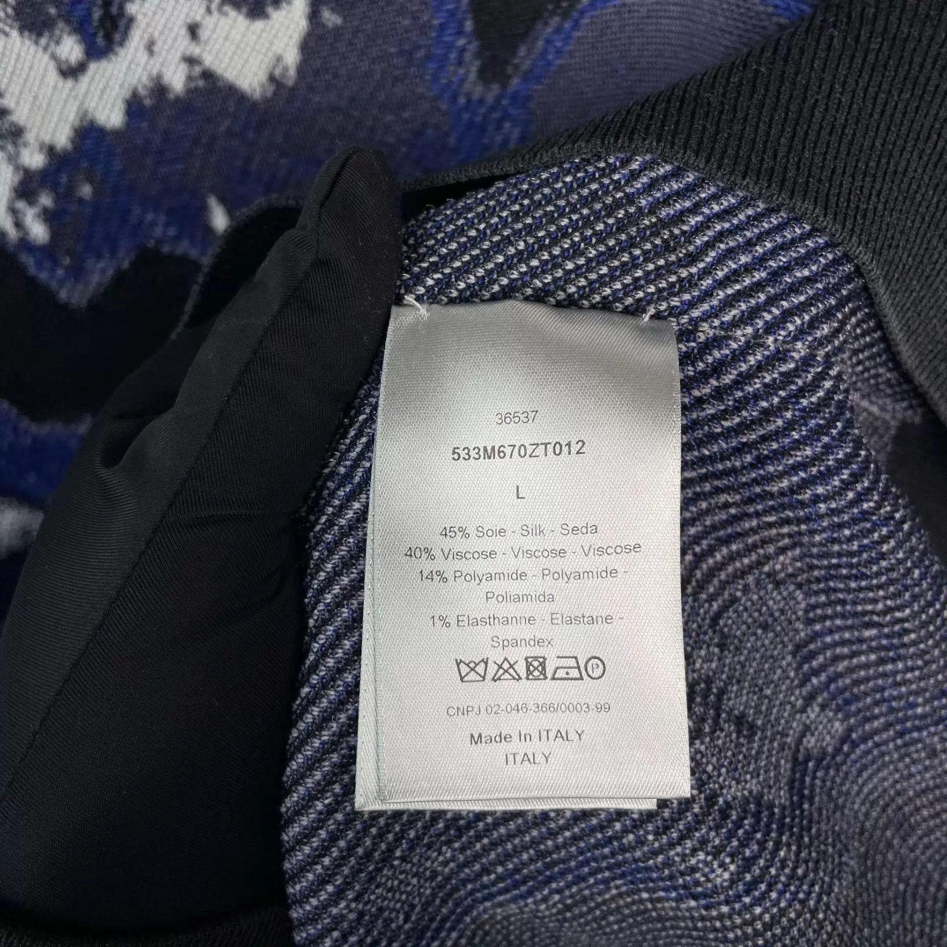 Dior Dior 95 New blue knit long-sleeve Size US L / EU 52-54 / 3 - 4 Thumbnail