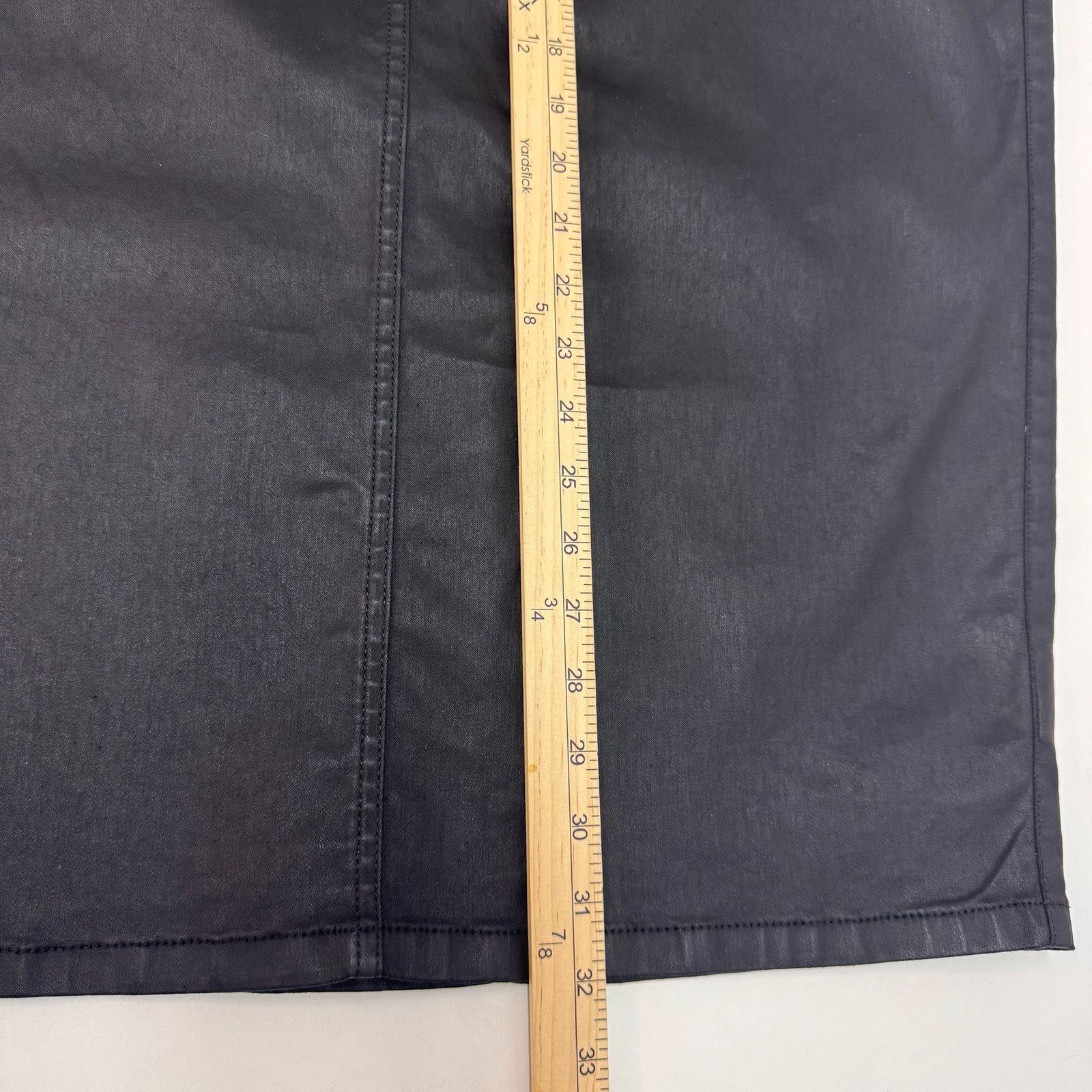 Marina Rinaldi Marina Rinaldi x Ashley Graham Faux Leather Pencil Skirt 22 Size 42" / US 20 - 4 Thumbnail