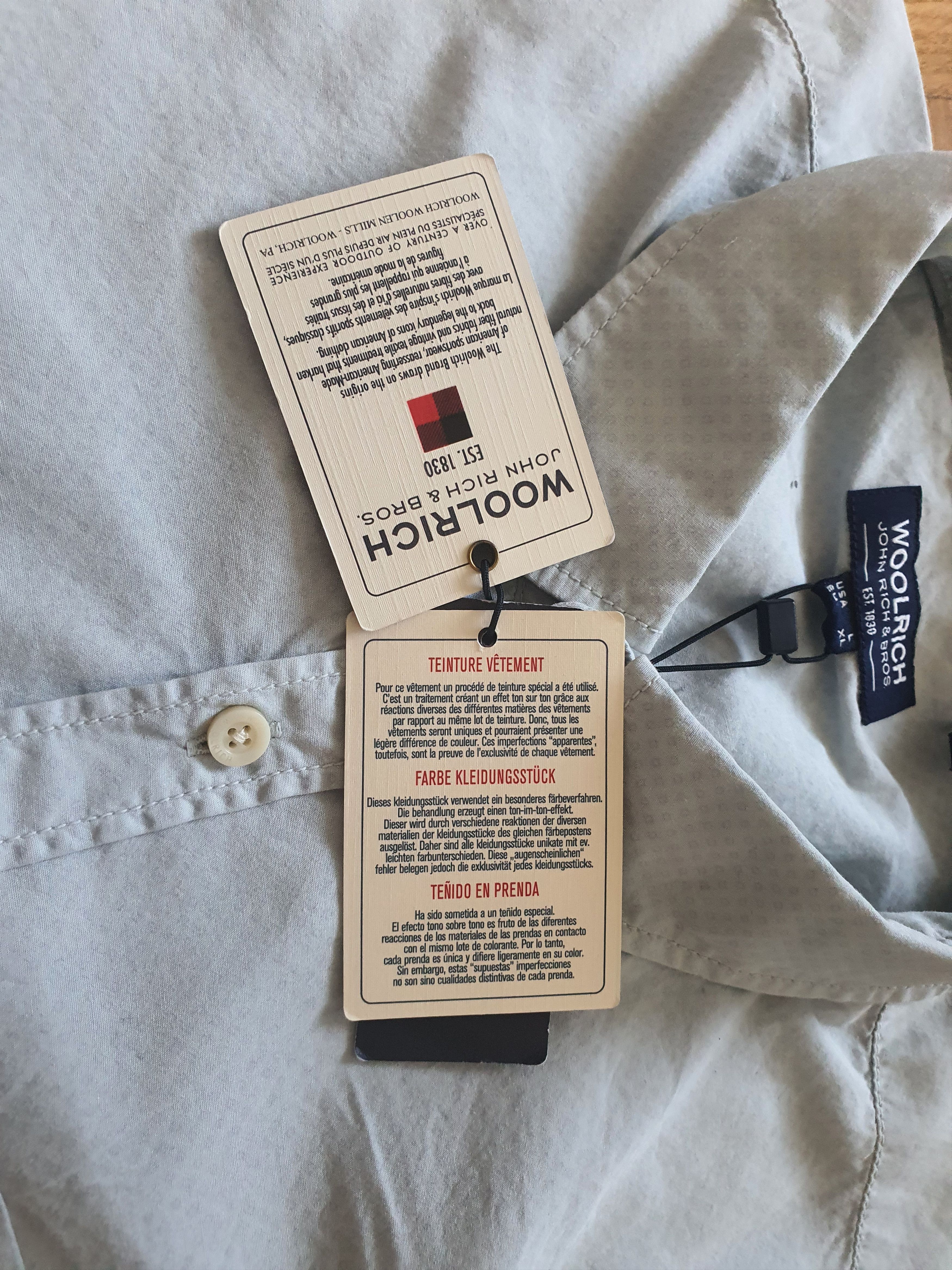 Woolrich Woolen Mills BNWT Casual Shirt Button-Up - Micropattern - Sz EU XL Size US L / EU 52-54 / 3 - 7 Thumbnail