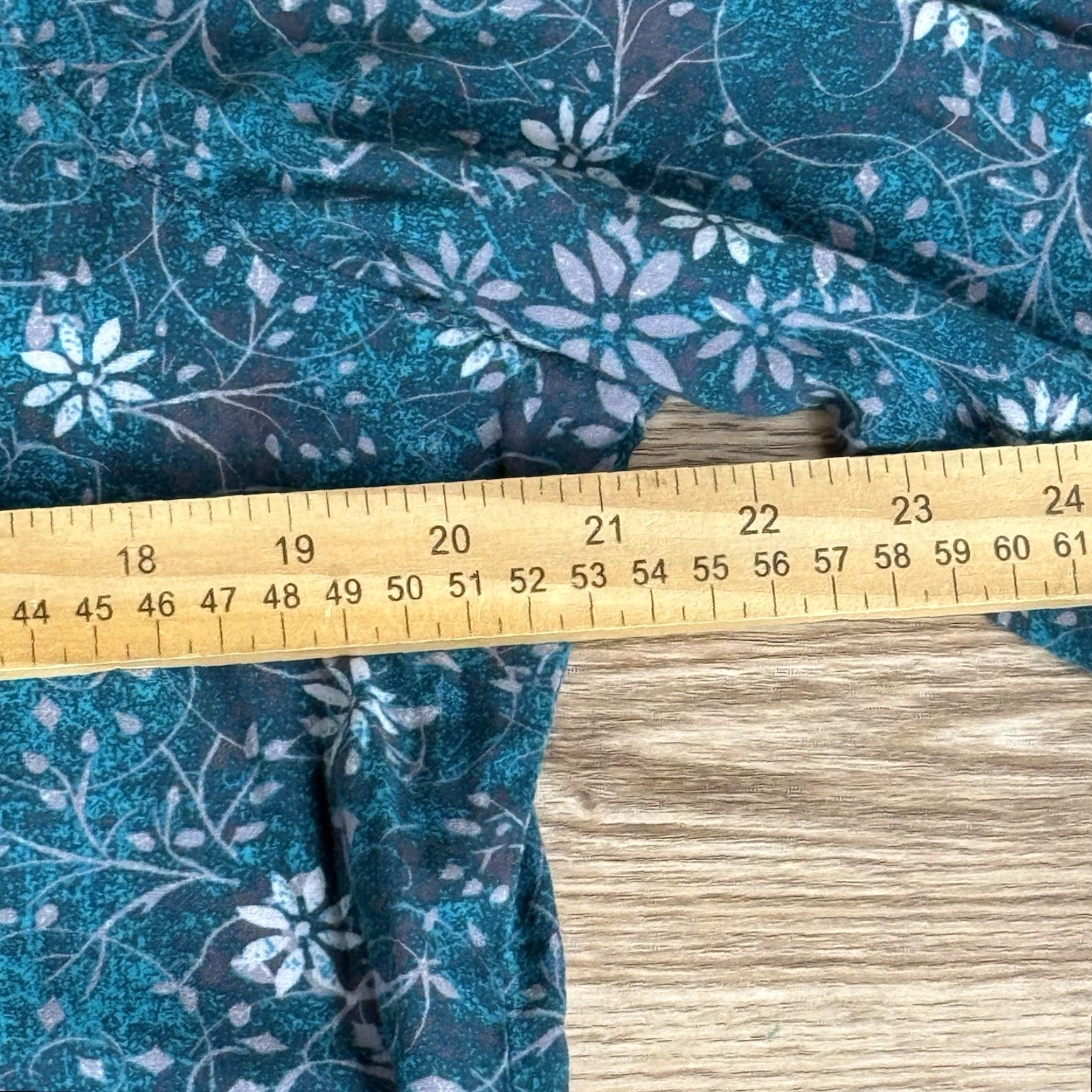 Wrangler WRANGLER Long Sleeve Button-Up Shirt Teal Floral Snap Down Size L Womens Size L / US 10 / IT 46 - 6 Thumbnail