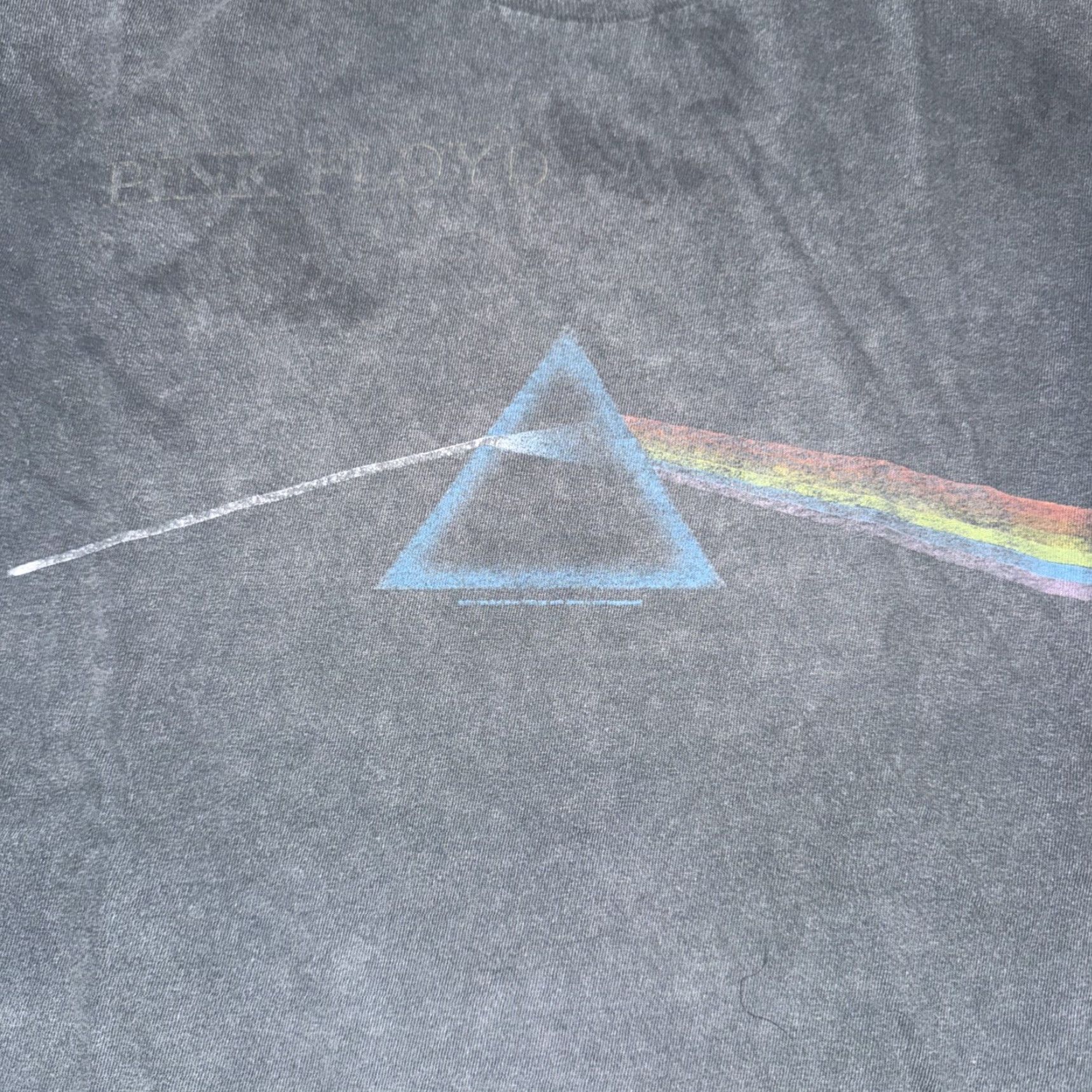 Vintage VINTAGE Pink Floyd Dark Side of the Moon T-Shirt Black Medium 18x24 Distressed Mens T-Shirt" Size US M / EU 48-50 / 2 - 2 Thumbnail