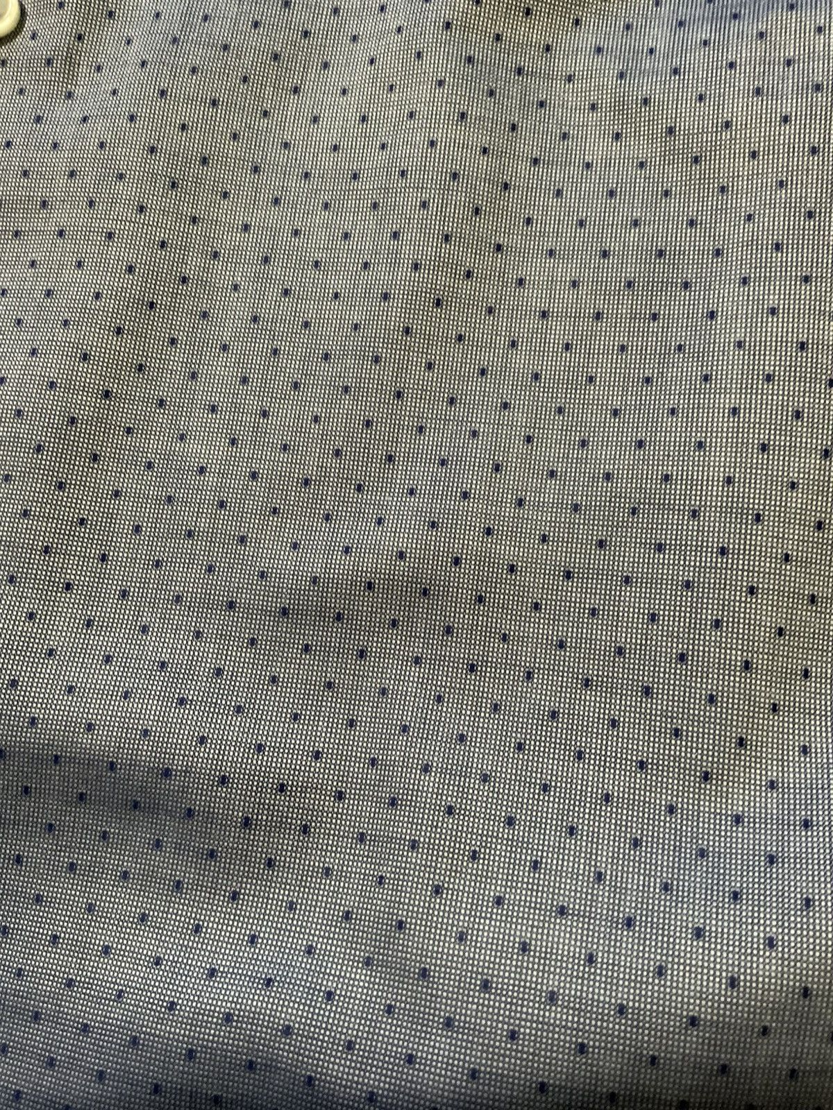 Hugo Boss $155 Hugo Boss Jason Slim Blue Polka Dot Button Dress Shirt Size US S / EU 44-46 / 1 - 5 Thumbnail
