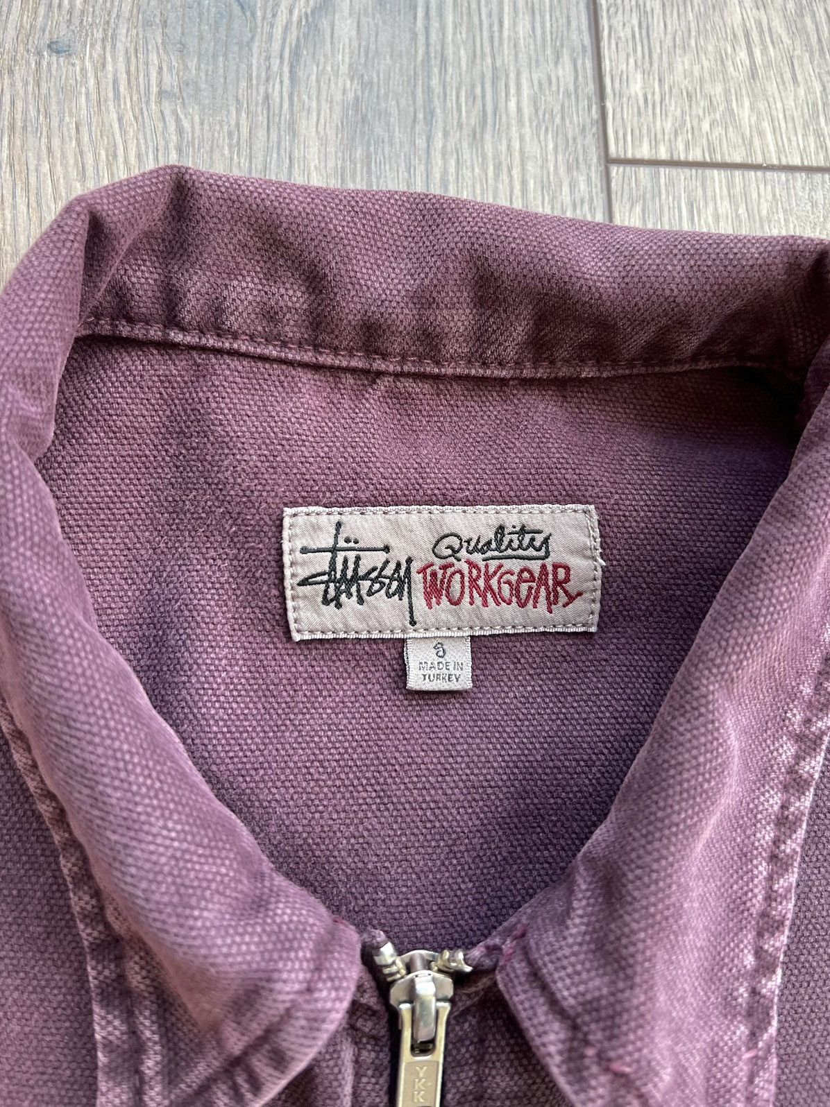 Stussy Stussy Washed Canvas Zip Work Shirt “Purple” Small Size US S / EU 44-46 / 1 - 3 Thumbnail