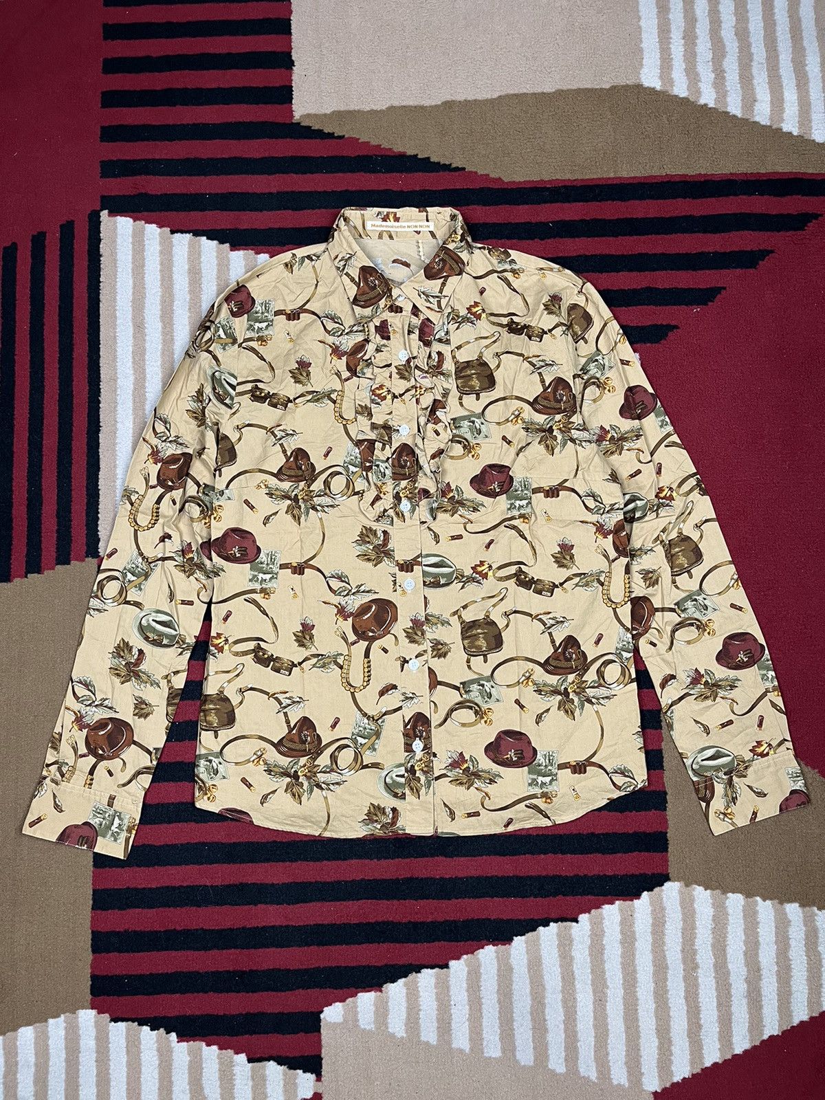 Mademoiselle Non Non Mademoiselle Non Non Full Print Shirt Size US S / EU 44-46 / 1 - 1 Thumbnail