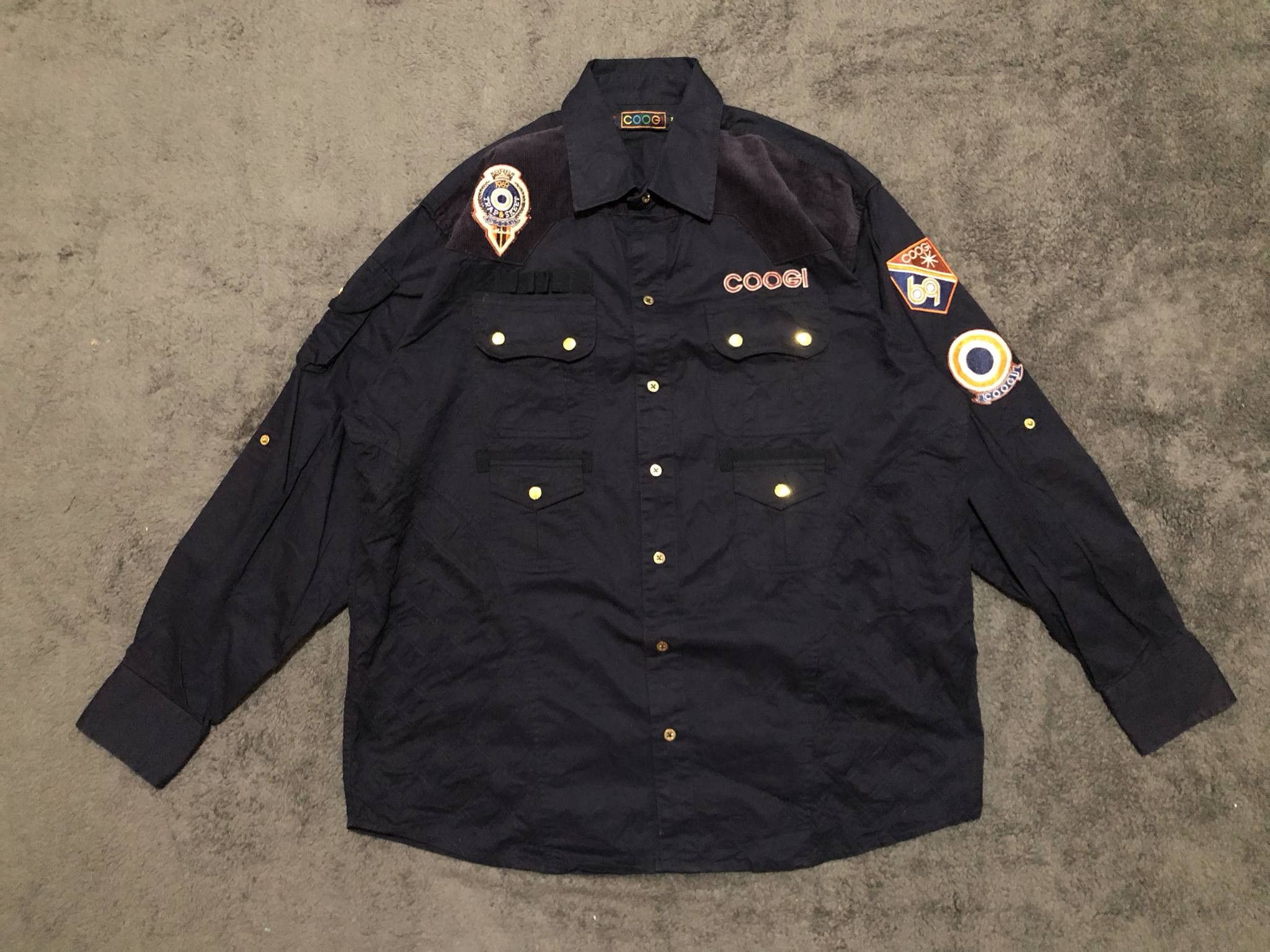 Coogi Vintage Coogi Army Longsleeves Size US XL / EU 56 / 4 - 1 Thumbnail