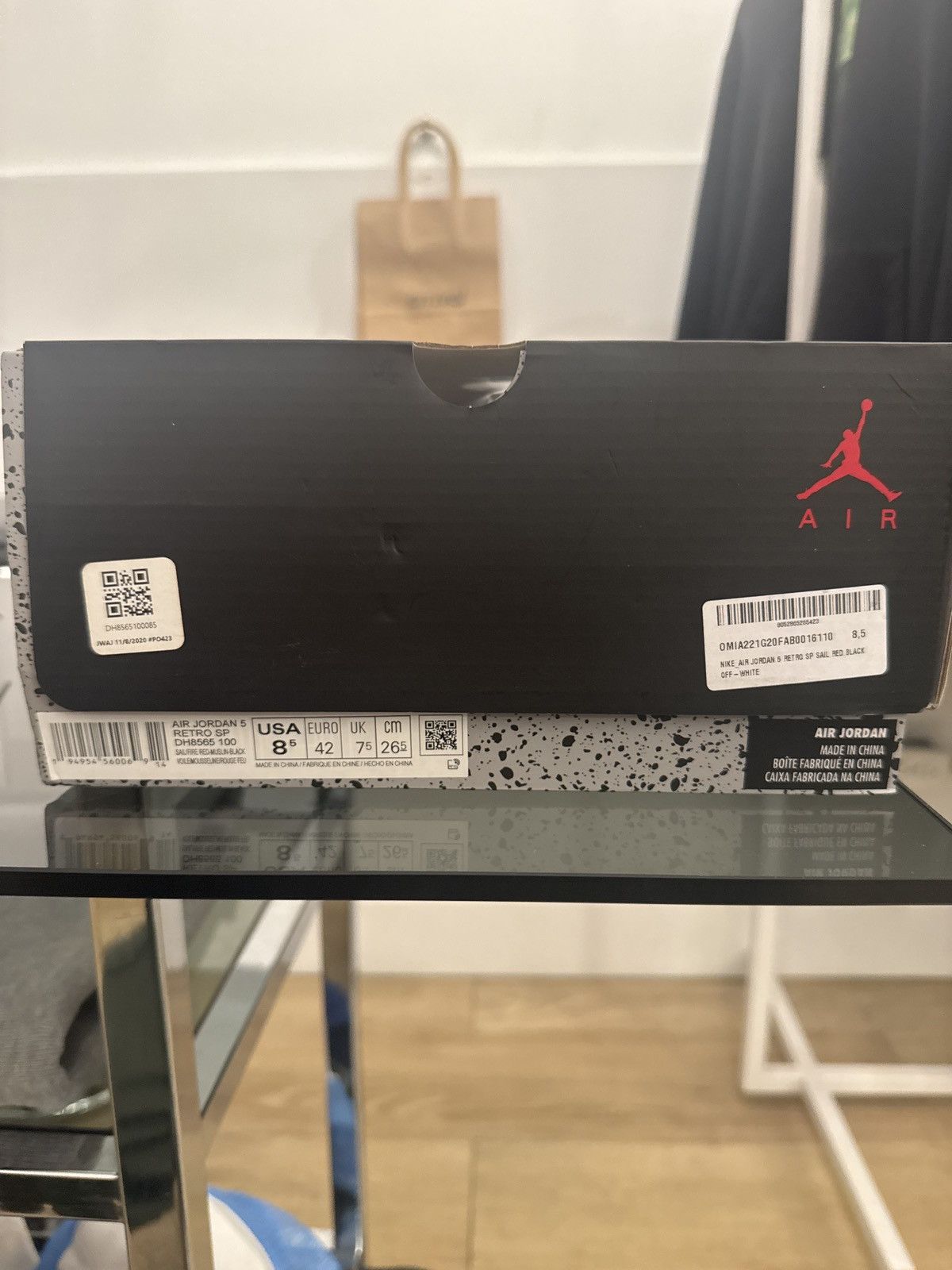Jordan Brand × Nike × Off-White Deadstock Off White Jordan 5 Sail Size US 8.5 / EU 41-42 - 7 Thumbnail