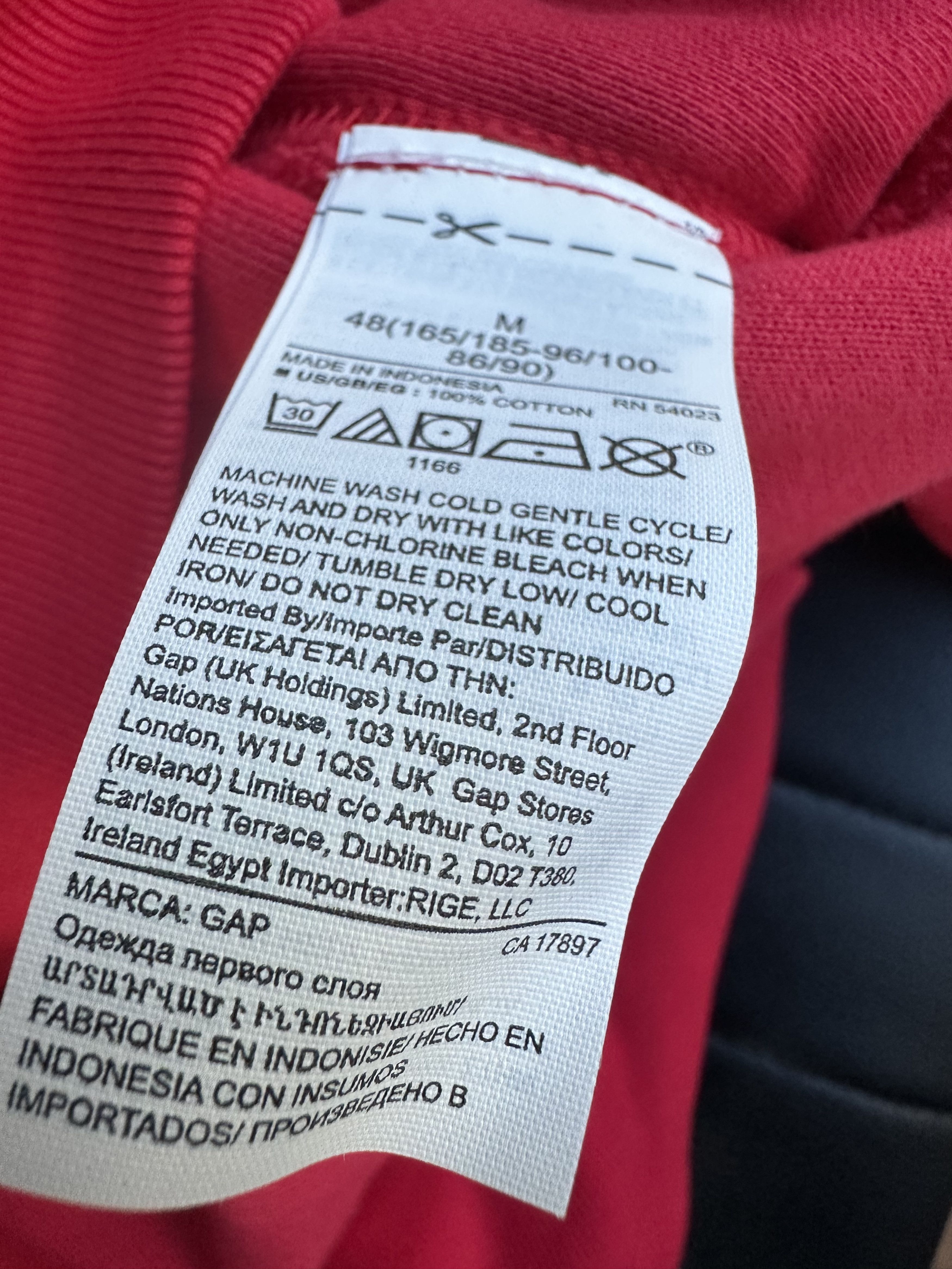 Gap × Kanye West × Yeezy YEEZY GAP DOUBLE LAYER PERFECT HOODIE RED Size US S / EU 44-46 / 1 - 4 Thumbnail