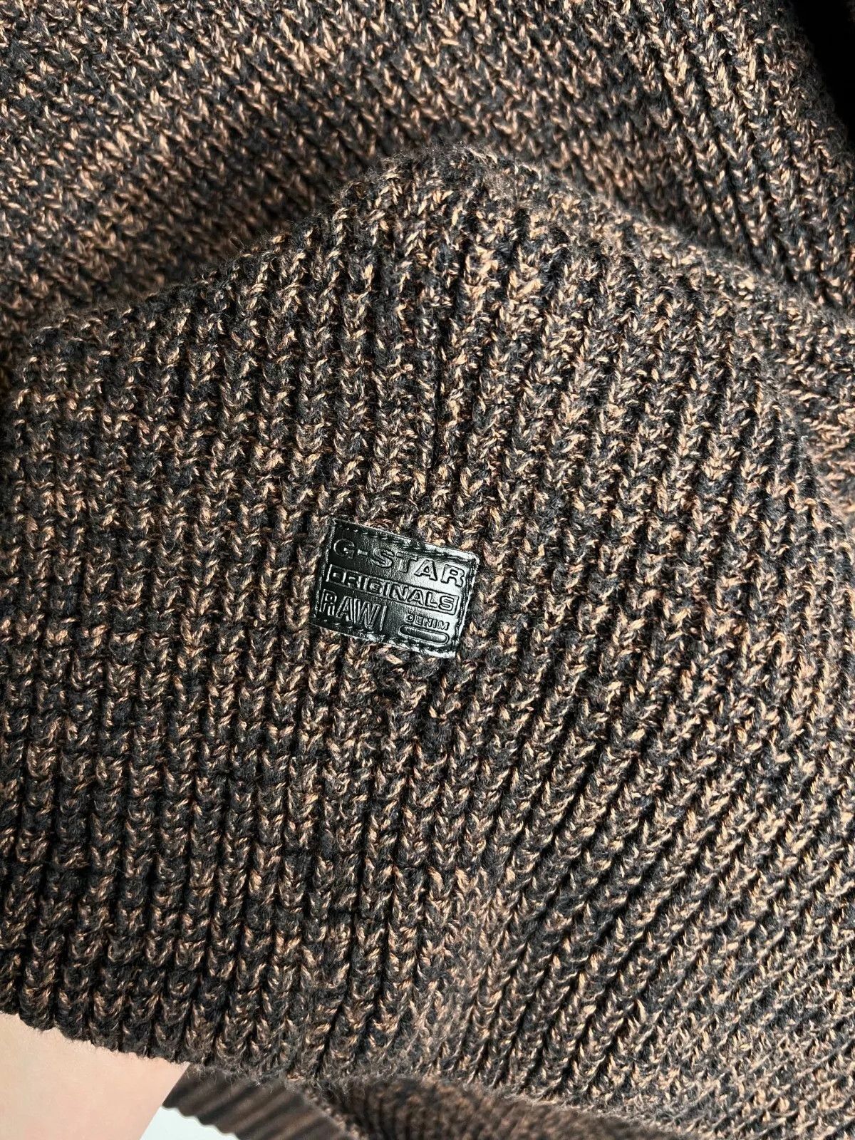 G-Star G-Star RAW Suzaki R Knit Tapered Brown Melange Sweater Size US L / EU 52-54 / 3 - 12 Thumbnail