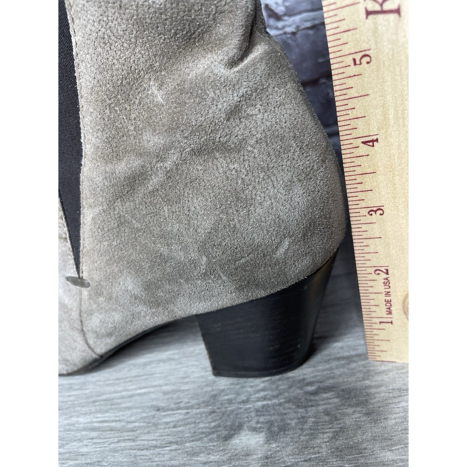 Aquatalia Aquatalia Taupe Suede Leather Side Zip Heel Ankle Booties Wo Size US 10 / IT 40 - 22 Thumbnail