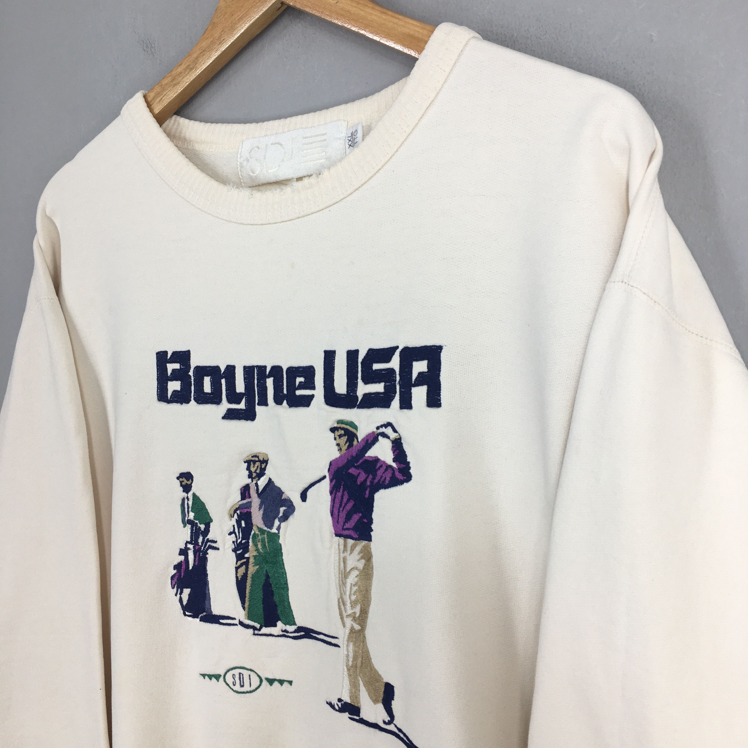 Vintage Vintage 90’s Boyne Golf Michigan Sweatshirt Large Size US L / EU 52-54 / 3 - 3 Thumbnail