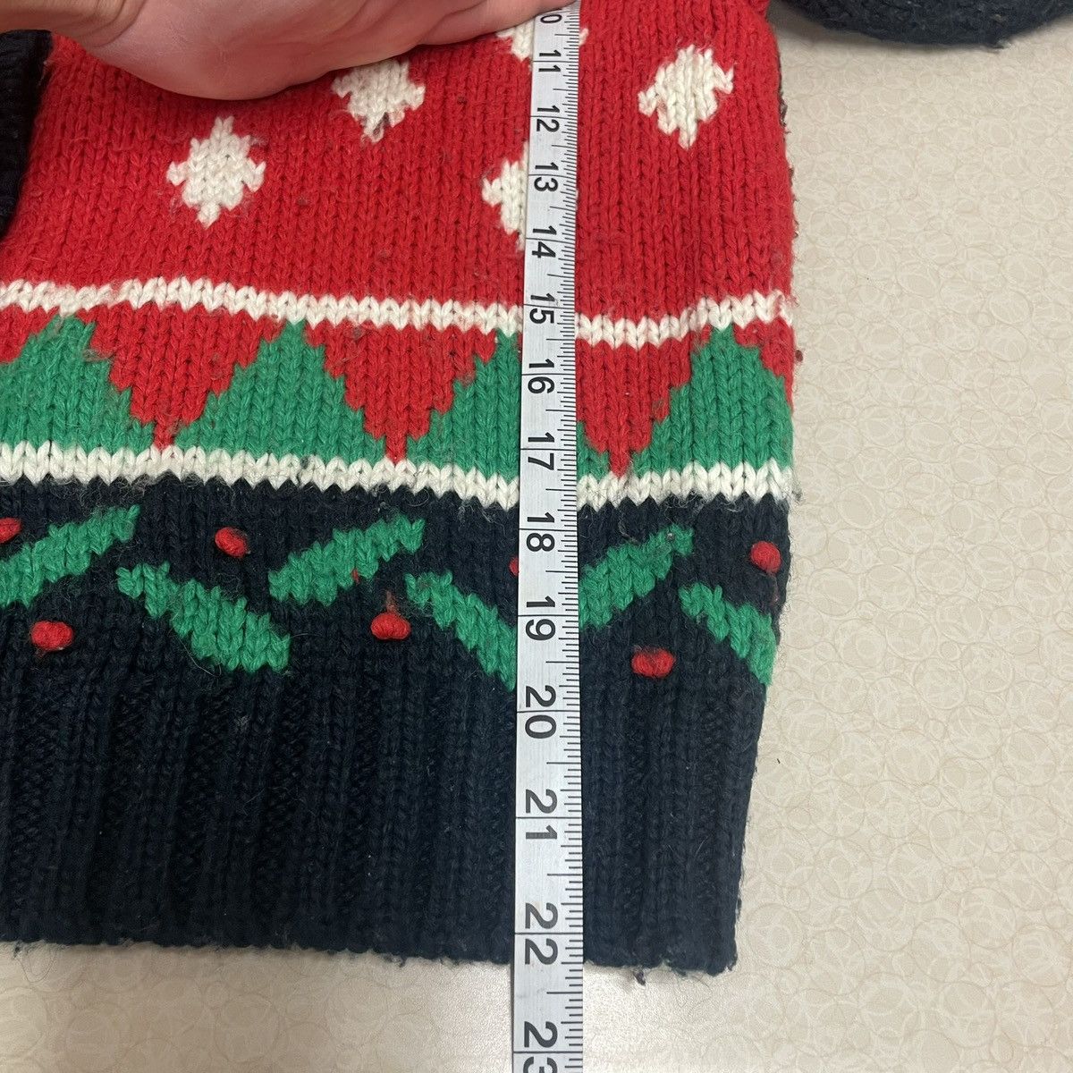 Lord & Taylor Retro Holiday Knit Cardigan. Cozy Christmas Tree Sweater. M Size M / US 6-8 / IT 42-44 - 7 Thumbnail