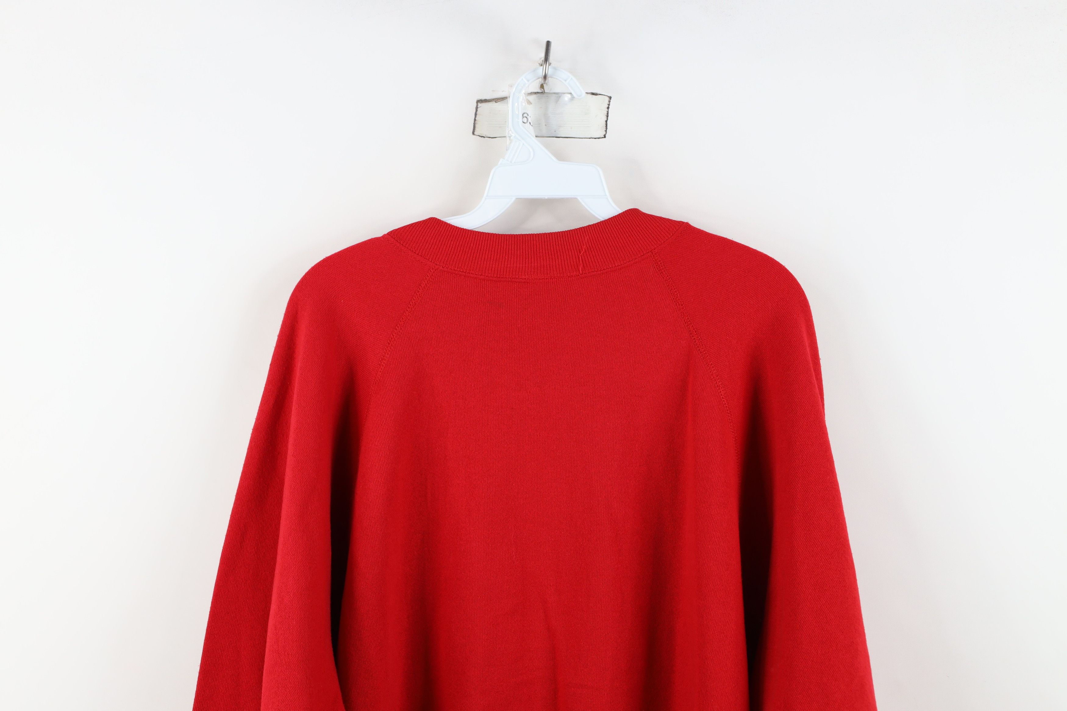 Vintage Vintage 90s Streetwear The Brightest Star Sweatshirt Red USA Size US XXL / EU 58 / 5 - 13 Thumbnail